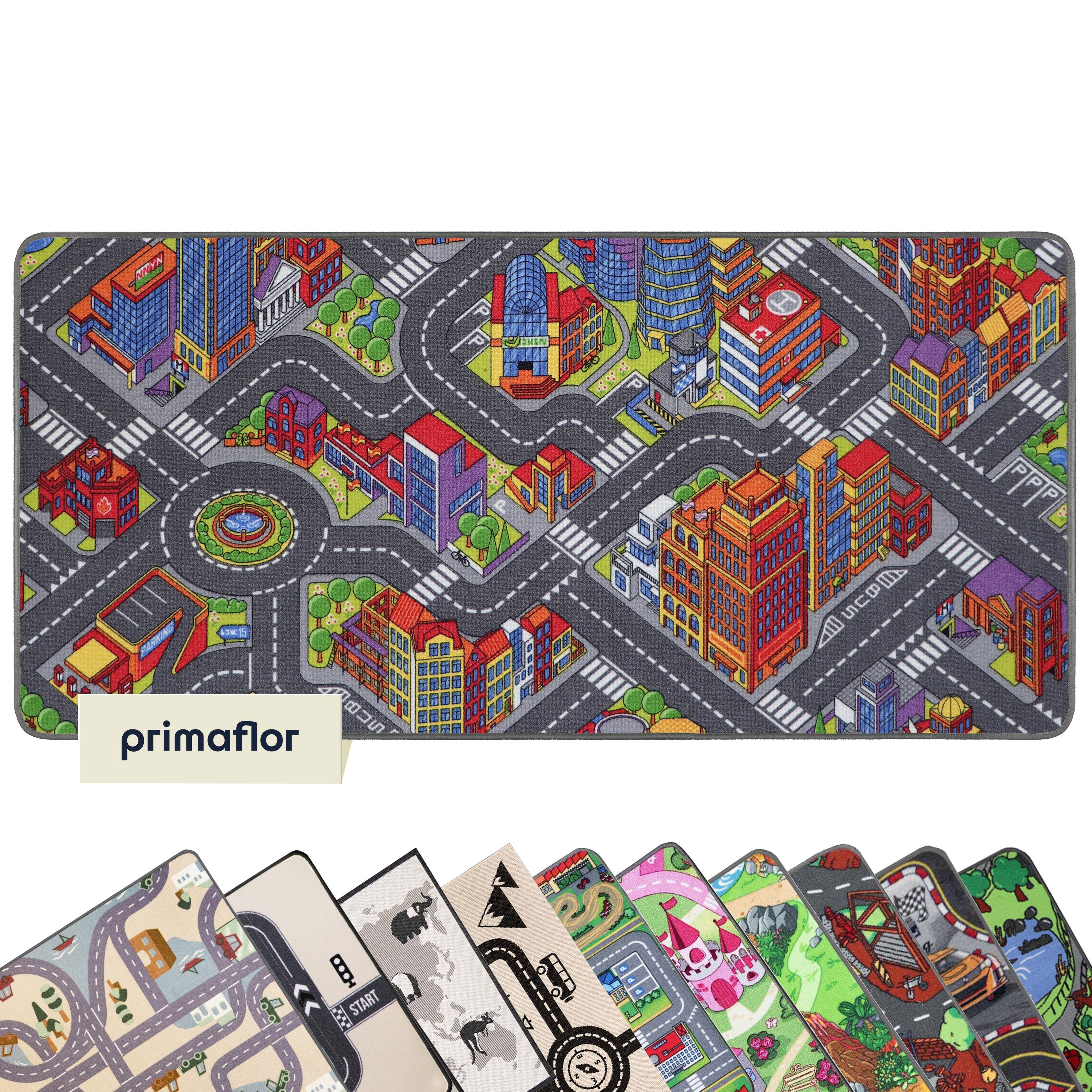 Kinderteppich Autoteppich Spielteppich - verschiedene Spielwelten, Primaflor -Ideen in Textil, rechteckig, Höhe: 6,5 mm, In verschiedenen Größen  erhältlich