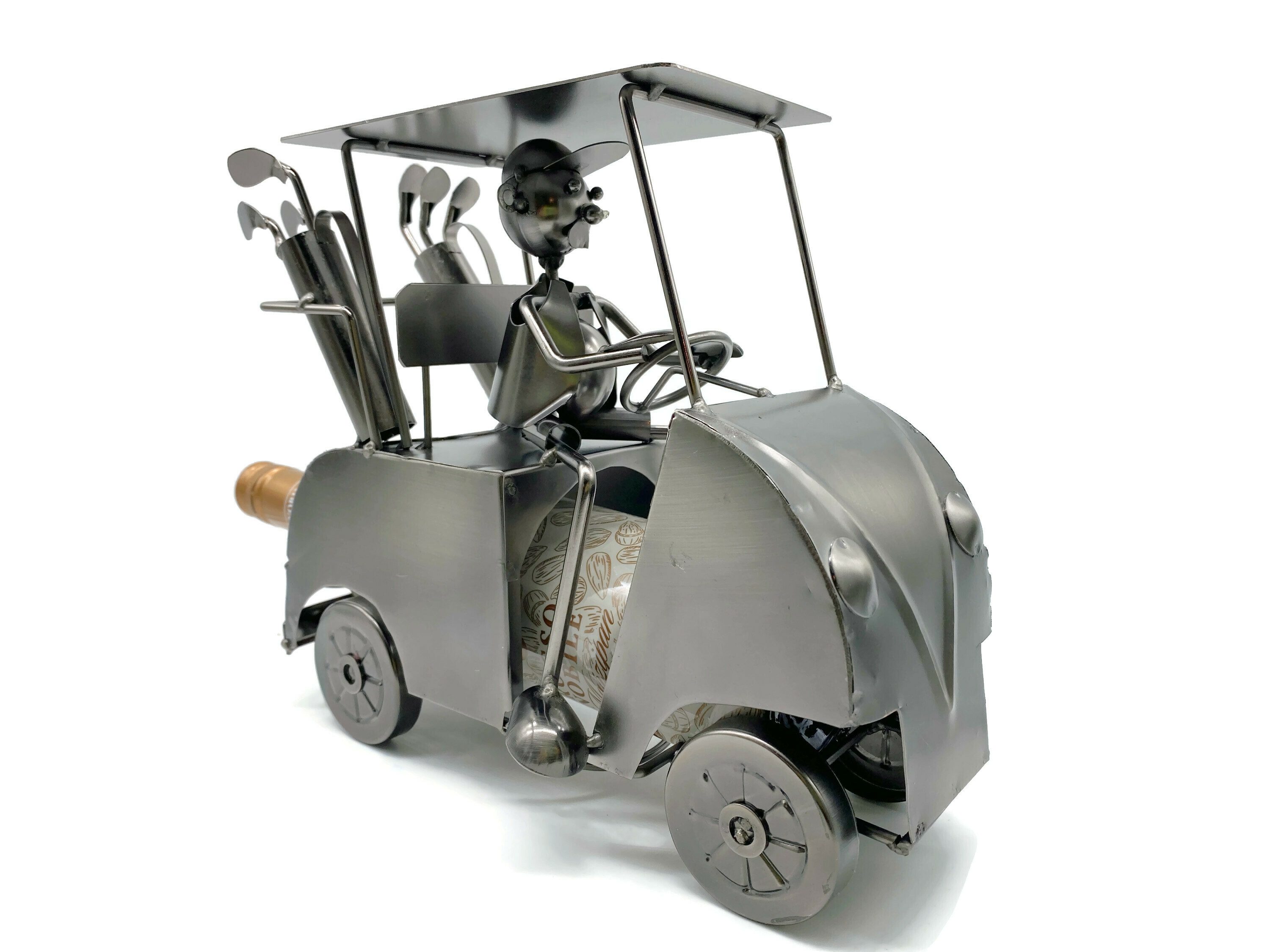 eXODA Weinflaschenhalter Golfer im Club Car günstig online kaufen
