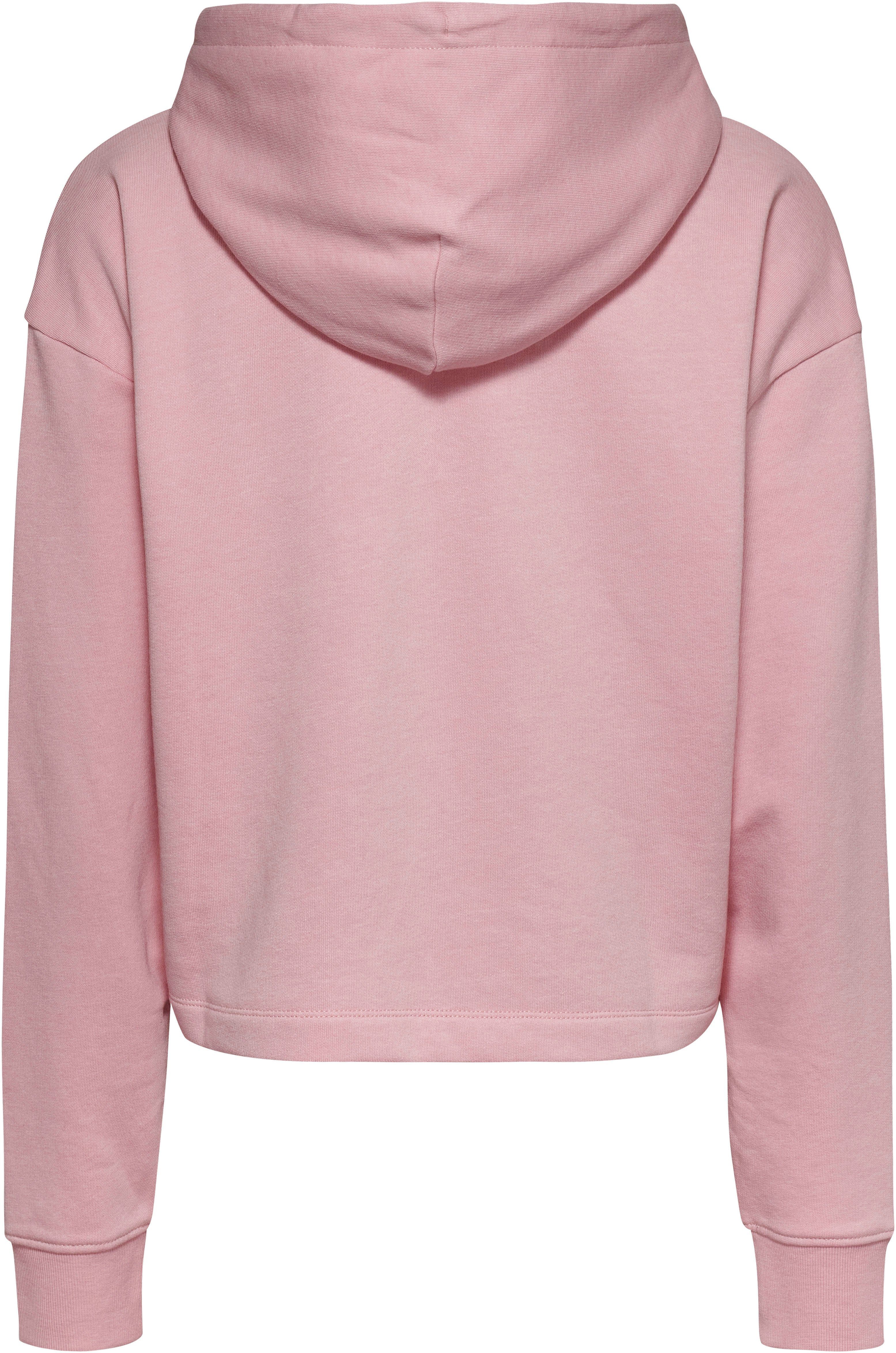 RLX LOGO1 TJW HOOD Ballet_Pink Stickerei Jeans Markenlabel mit EXT ESSENTIAL Kapuzensweatshirt Tommy