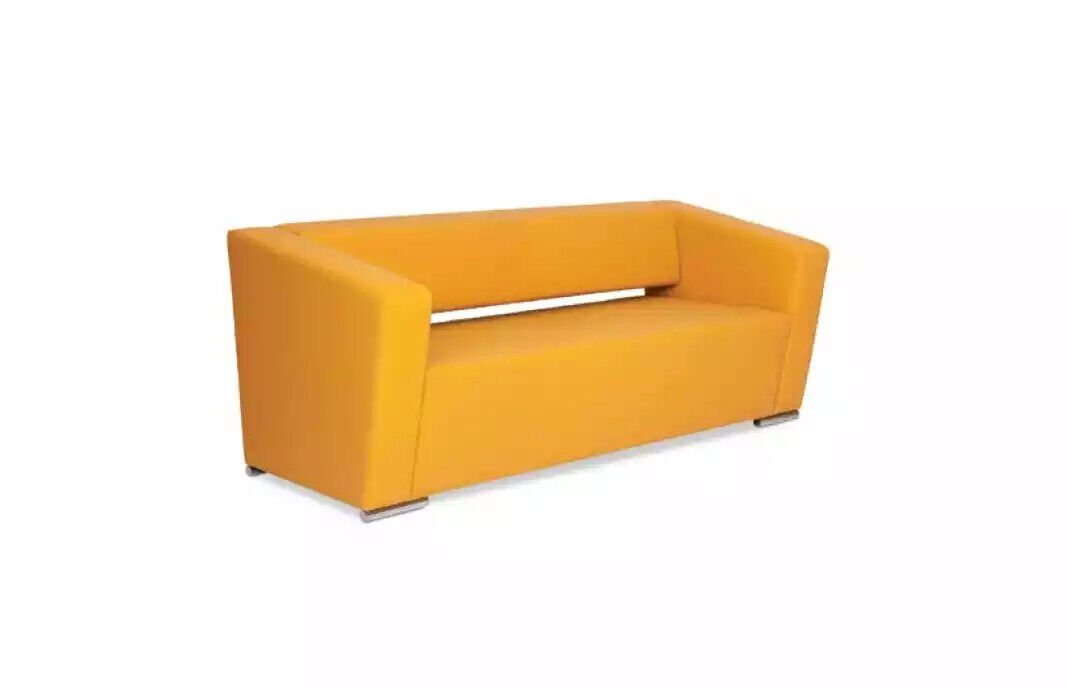Oranger Textilsofa, JVmoebel 1 Sofa Dreisitzer Luxus Arbeitszimmer Couch Europa Made in Büromöbel Teile,