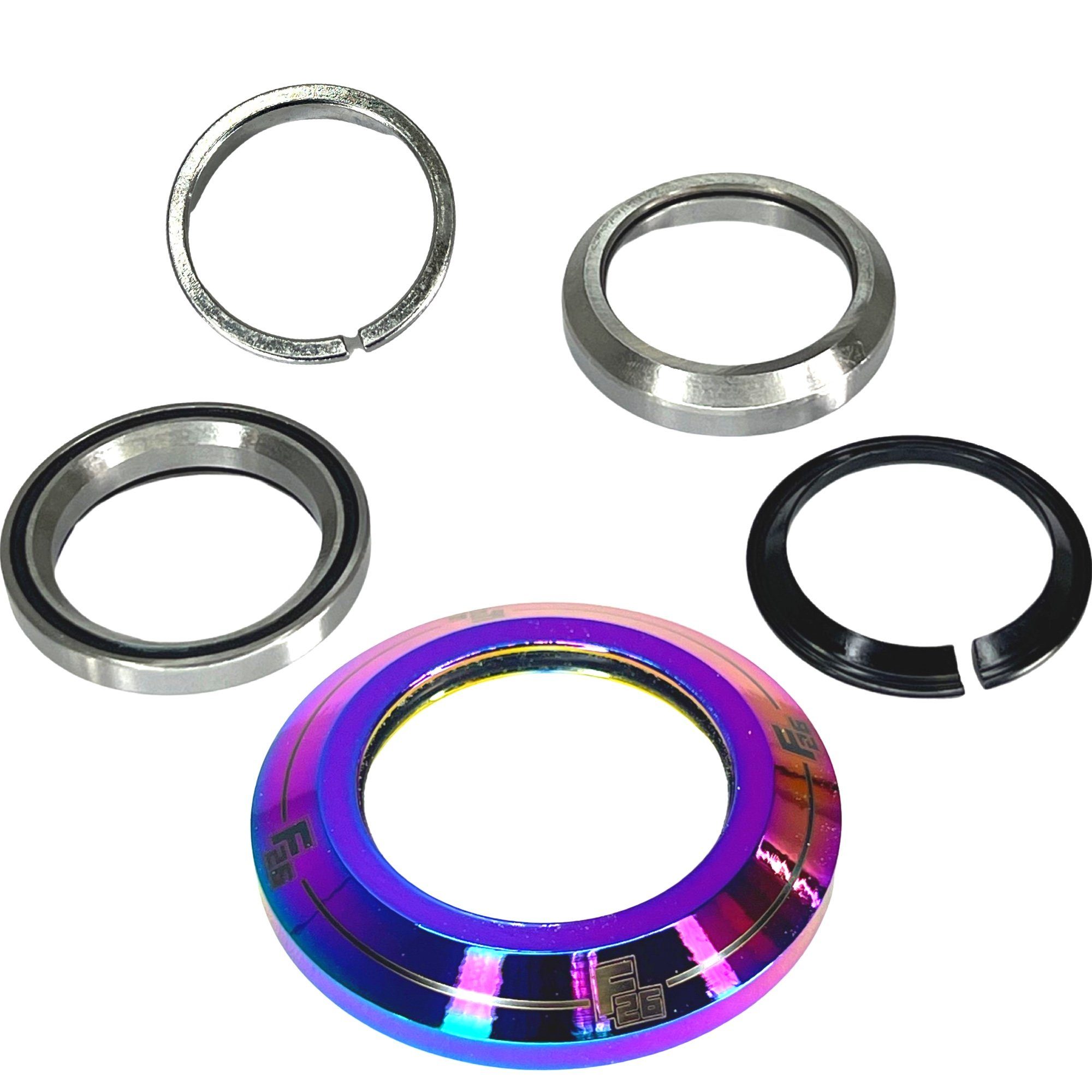 Fantic26 Stuntscooter Fantic26 Stunt-Scooter / BMX Full Integrated Headset 1 1/8'' Neochrome