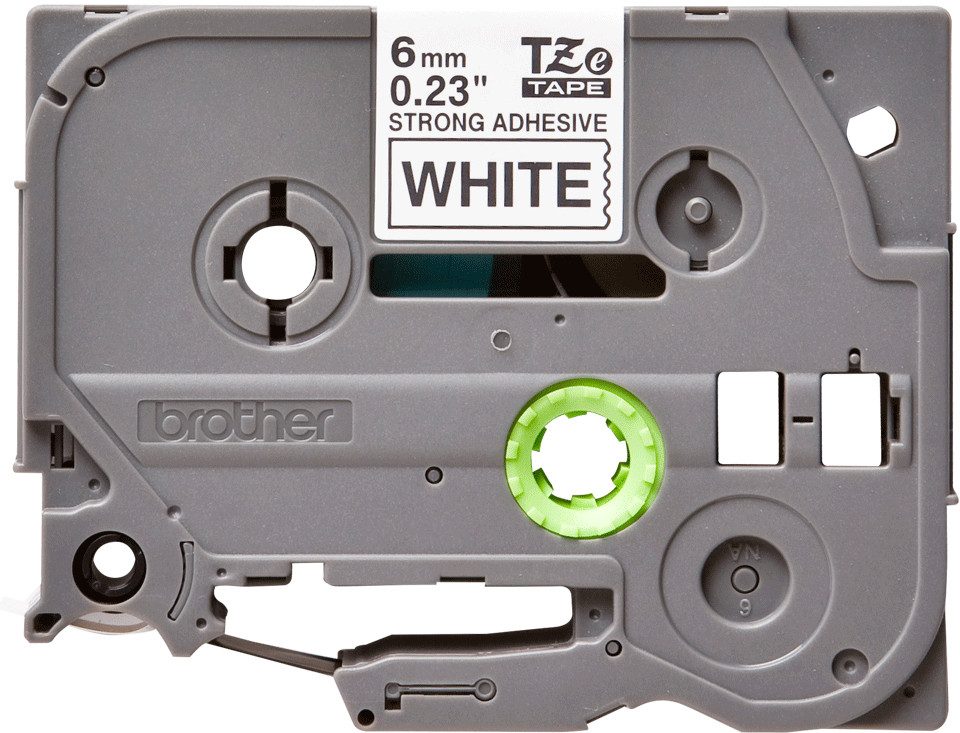 Brother Schriftband TZe-S211 (lam) Schwarz auf Weiß BxL 6 Tintenpatrone