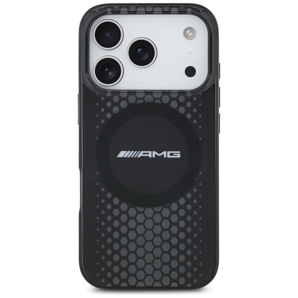 Mercedes Benz AMG Handyhülle MagSafe iPhone 17 Pro Kunststoff schwarz transparent Logo 6,3 Zoll, Kantenschutz