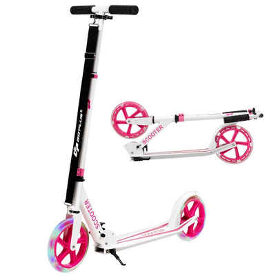 COSTWAY Cityroller »Roller, Tretroller«, mit 2 LED Rädern, für Kinder & Erwachsene, klappbar bis 100kg