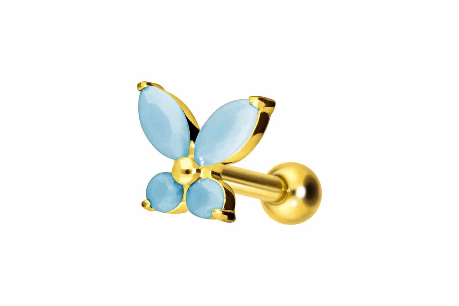 PIERCINGLINE Piercing-Set Titan Ohrpiercing mit Innengewinde günstig online kaufen
