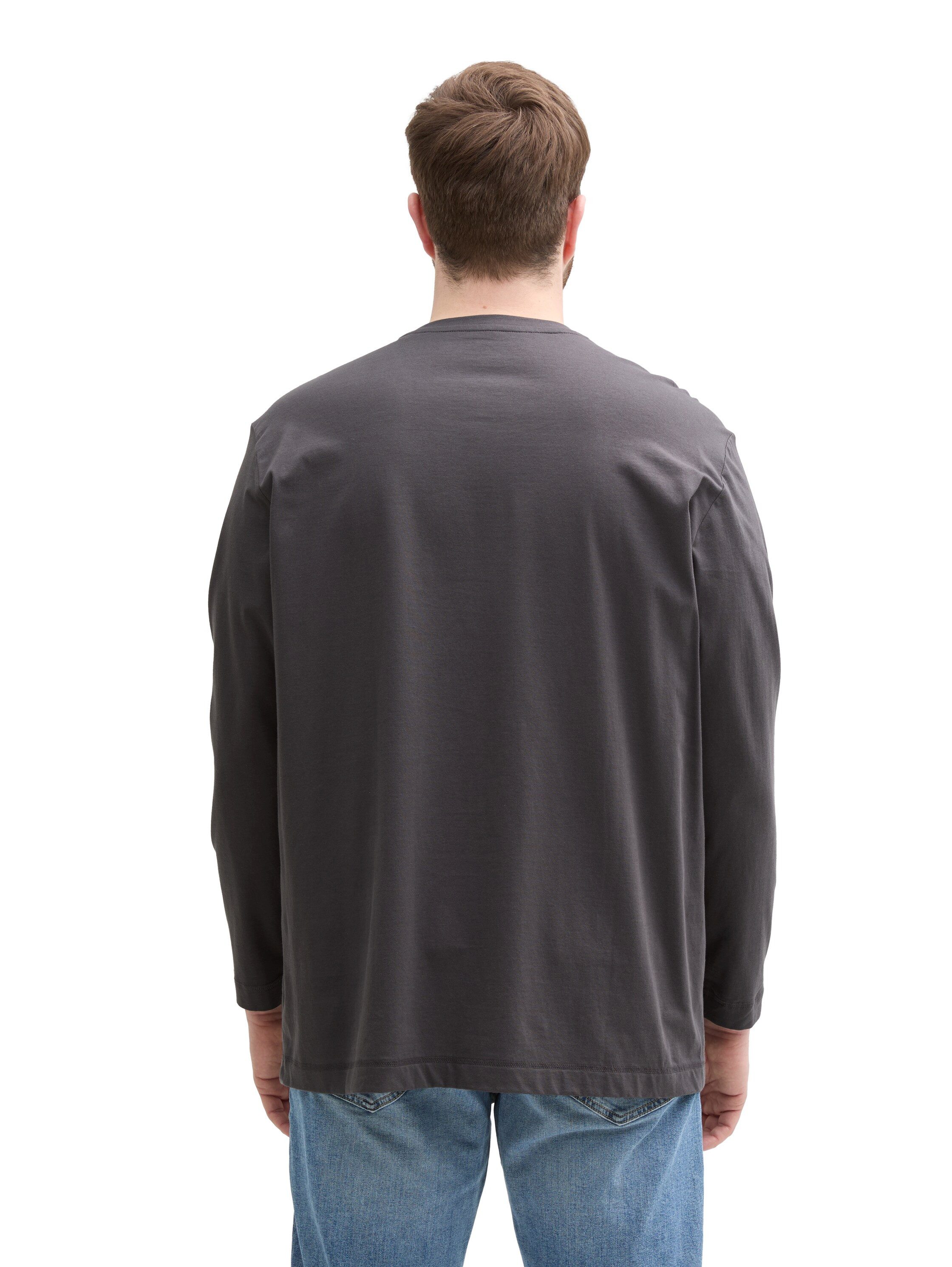 TOM TAILOR PLUS Langarmshirt mit Logo-Stickerei günstig online kaufen