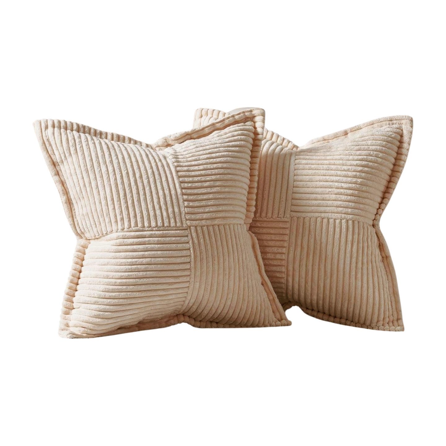 Interior by Hakito Dekokissen 2er Set Kissenbezug Kordsamt gestreift inklus günstig online kaufen