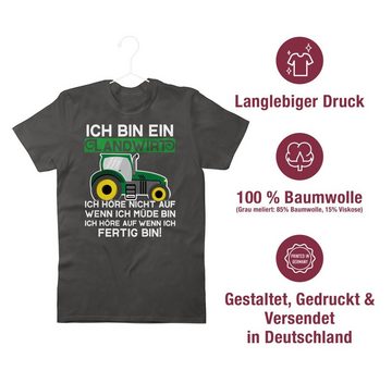 Shirtracer T-Shirt Ich bin ein Landwirt - Traktor weiß/grün Landwirt Geschenk Bauer