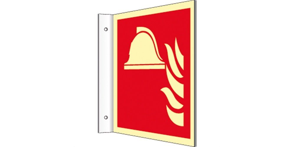 Thumbnail - König Werbeanlagen Hinweisschild Fahnenschild Mittel und Geräte zur Brandbekämpfung, ISO 7010