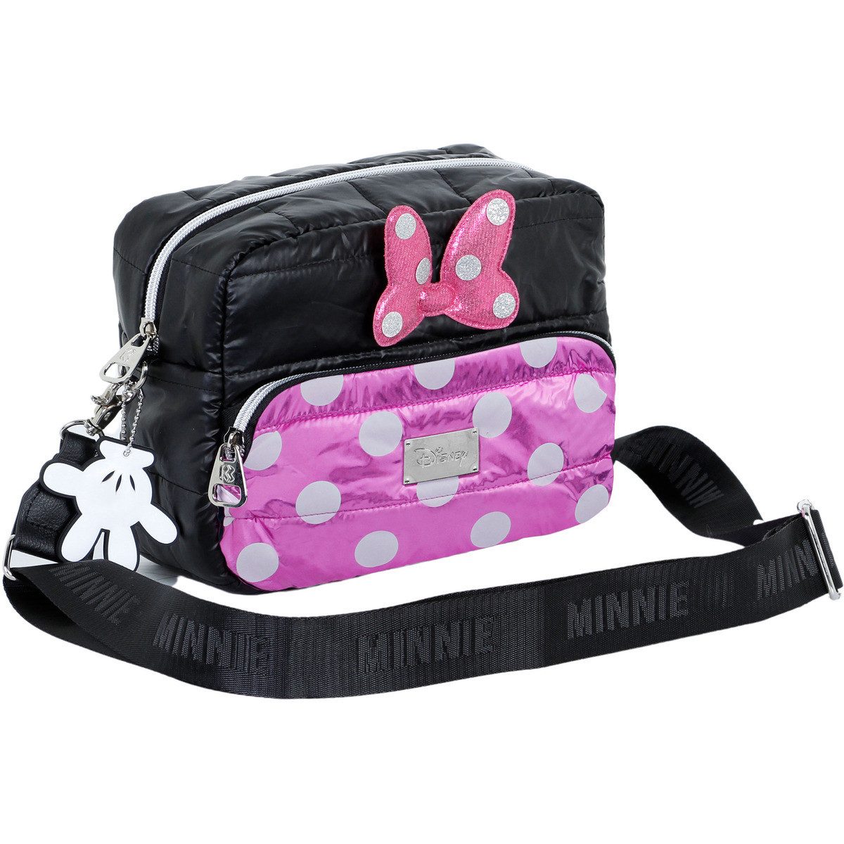 Disney Umhängetasche Minnie Mouse Air-Padding IBiscuit Unisex Kinder, Handtasche, Shopper, Crossbody Bag, Schultertasche, Hobo Bag