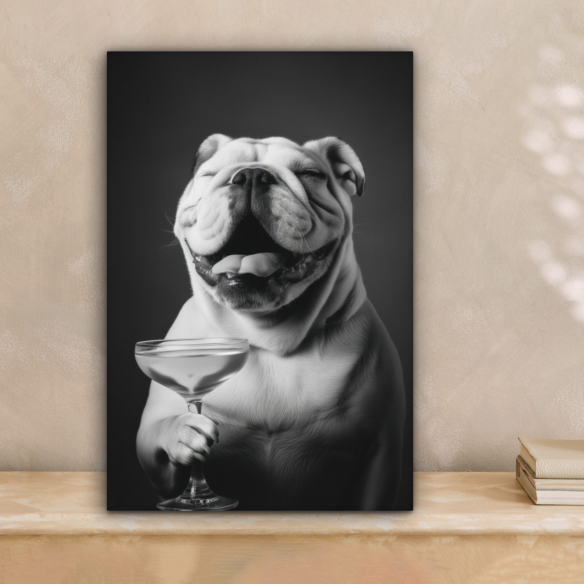 OneMillionCanvasses® Leinwandbild Bulldogge - Hund - günstig online kaufen