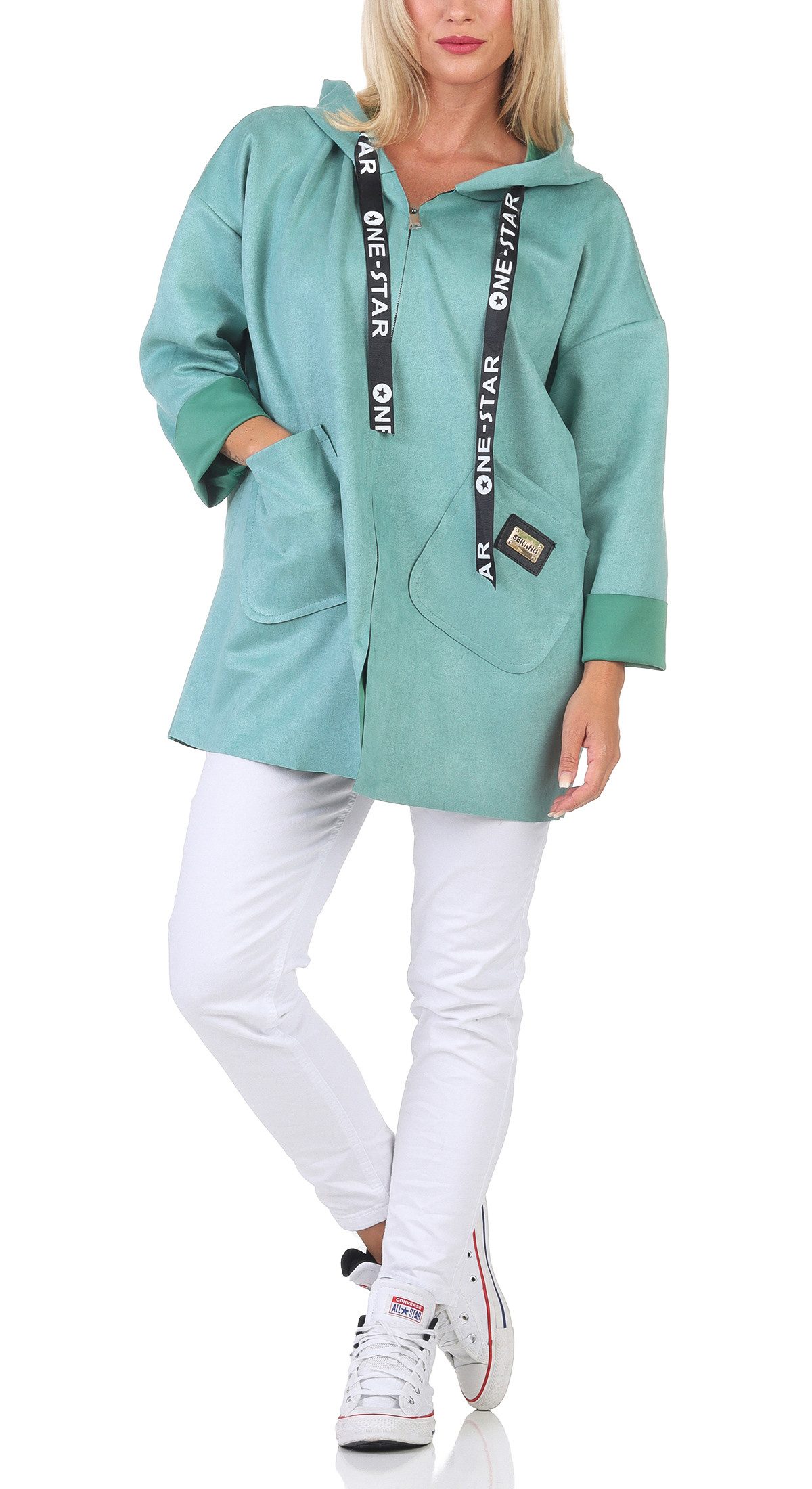 simaranda Kapuzensweatjacke Damen Sweatjacke 5325 36-42 günstig online kaufen
