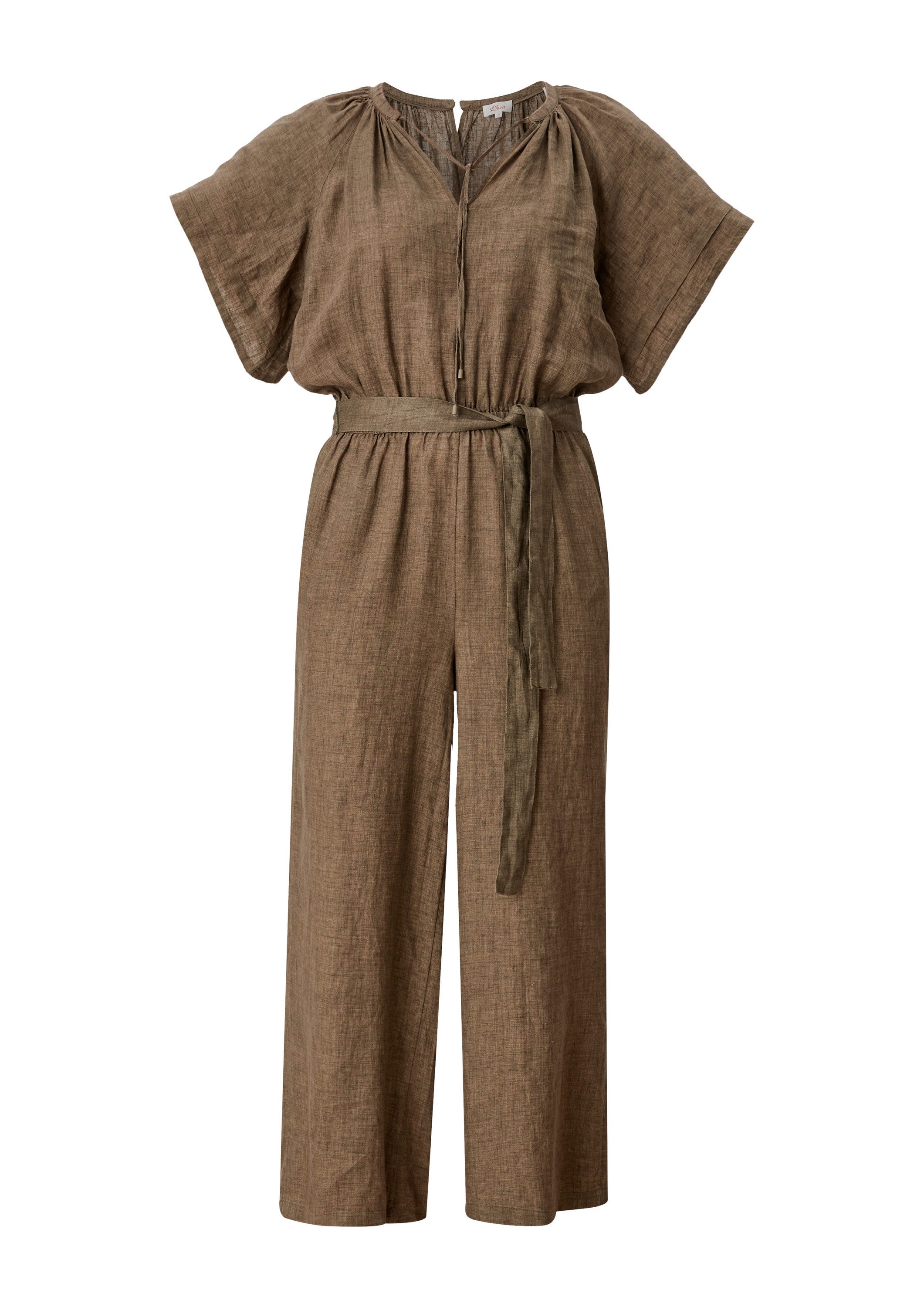 s.Oliver Jumpsuit Overall Jumpsuit aus Leinen