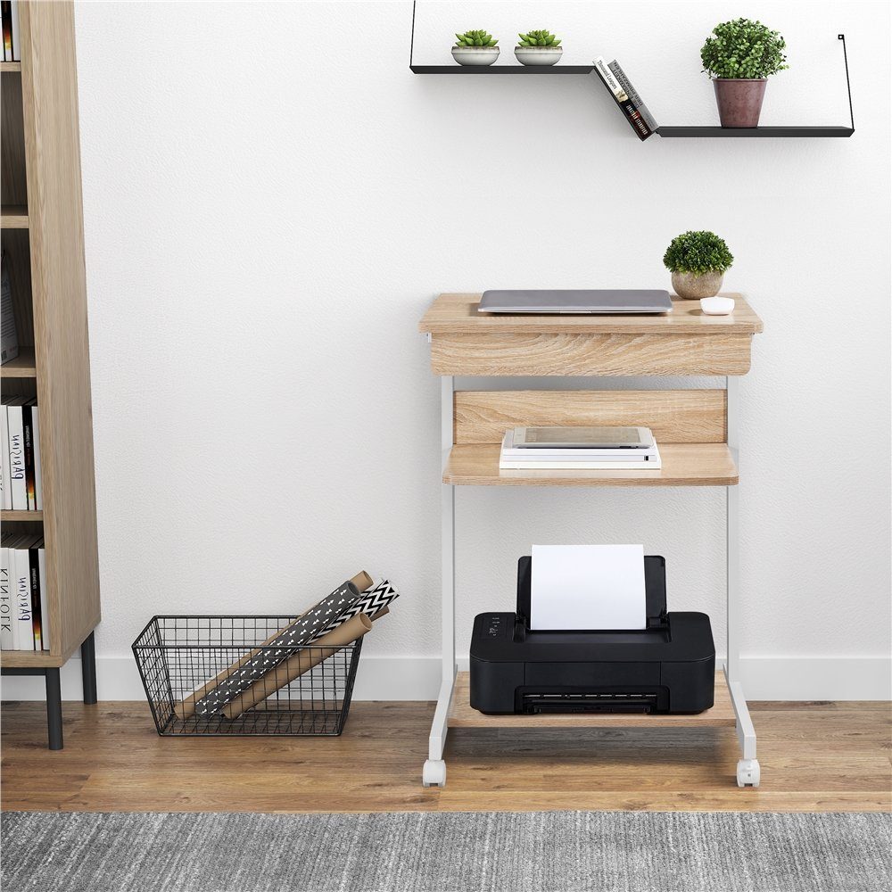 Yaheetech Schreibtisch Computertisch, mit Tastaturablage, Laptoptisch für H günstig online kaufen