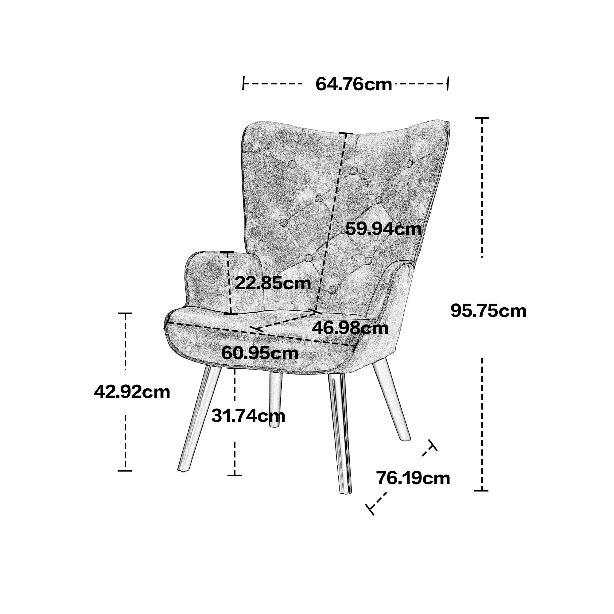 REDOM Polsterstuhl Freizeitstuhl, Akzentstuhl, Schlafzimmer, rosa Samtstoff