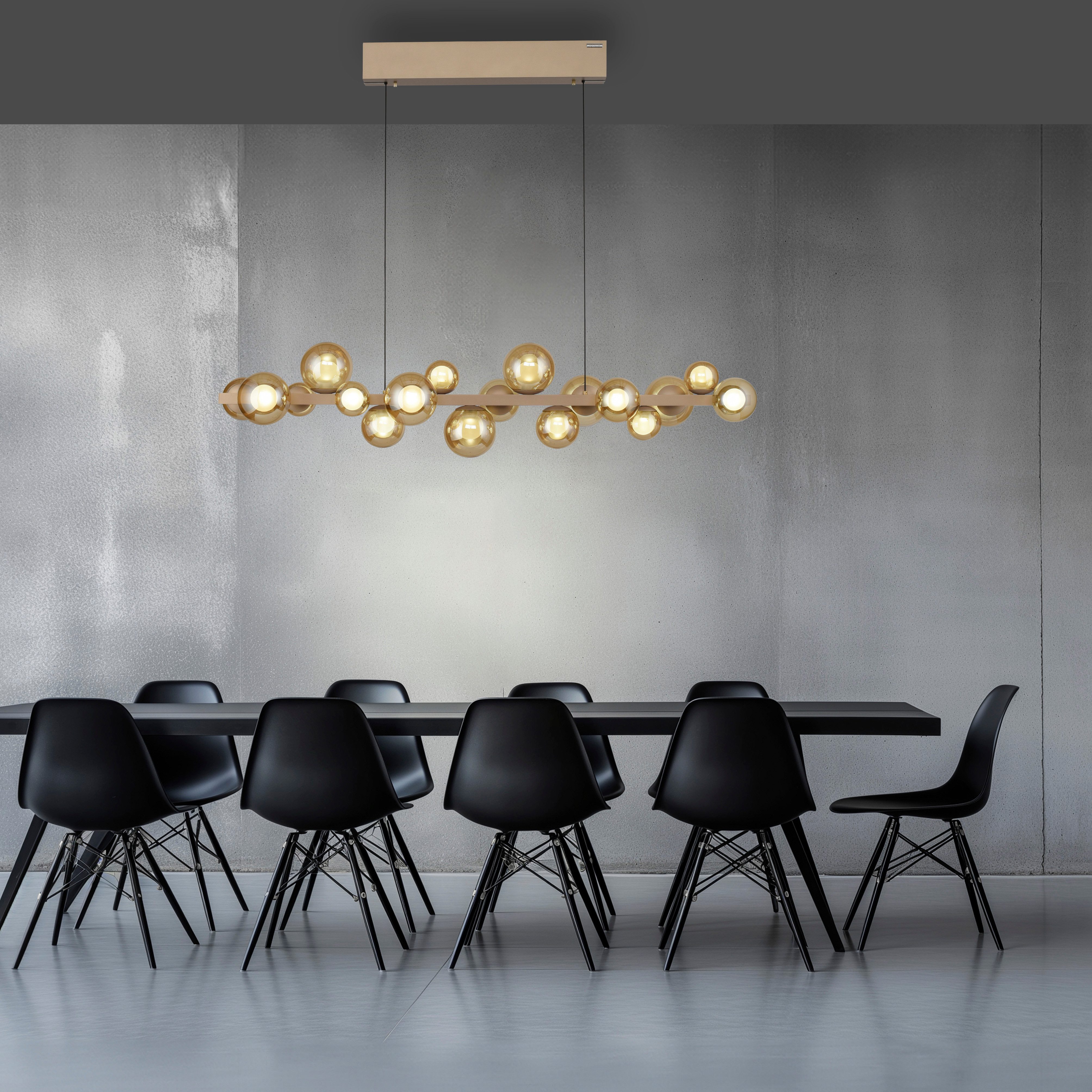 Neuhaus PURE LED Pendelleuchte PURE E-Popup, CCT - über Fernbedienung, LED fest integriert, warmweiß - kaltweiß, e-LIFT® Funktion, CCT, dimmbar über Fernbedienung