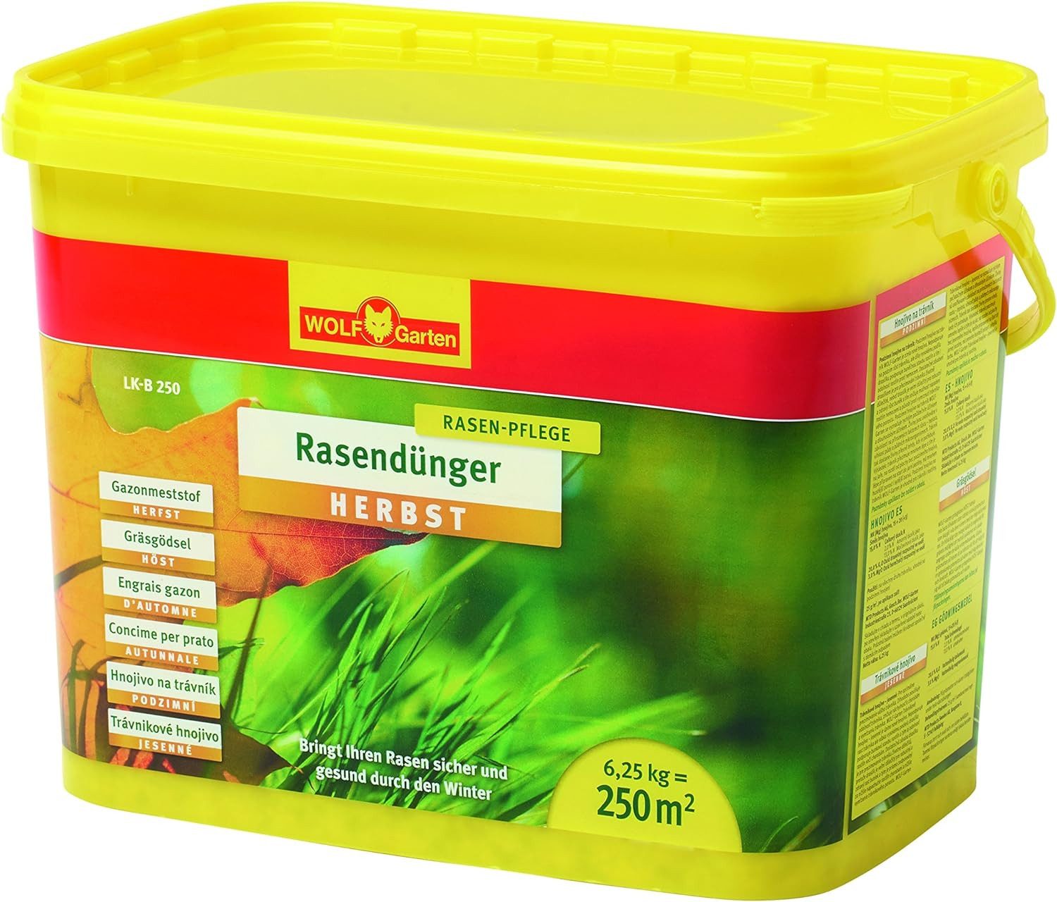 WOLF Rasendnger Rasen-Herbst-Dnger LK-B 250; 3733797, Rot, 1-St.,  Rasenpflege