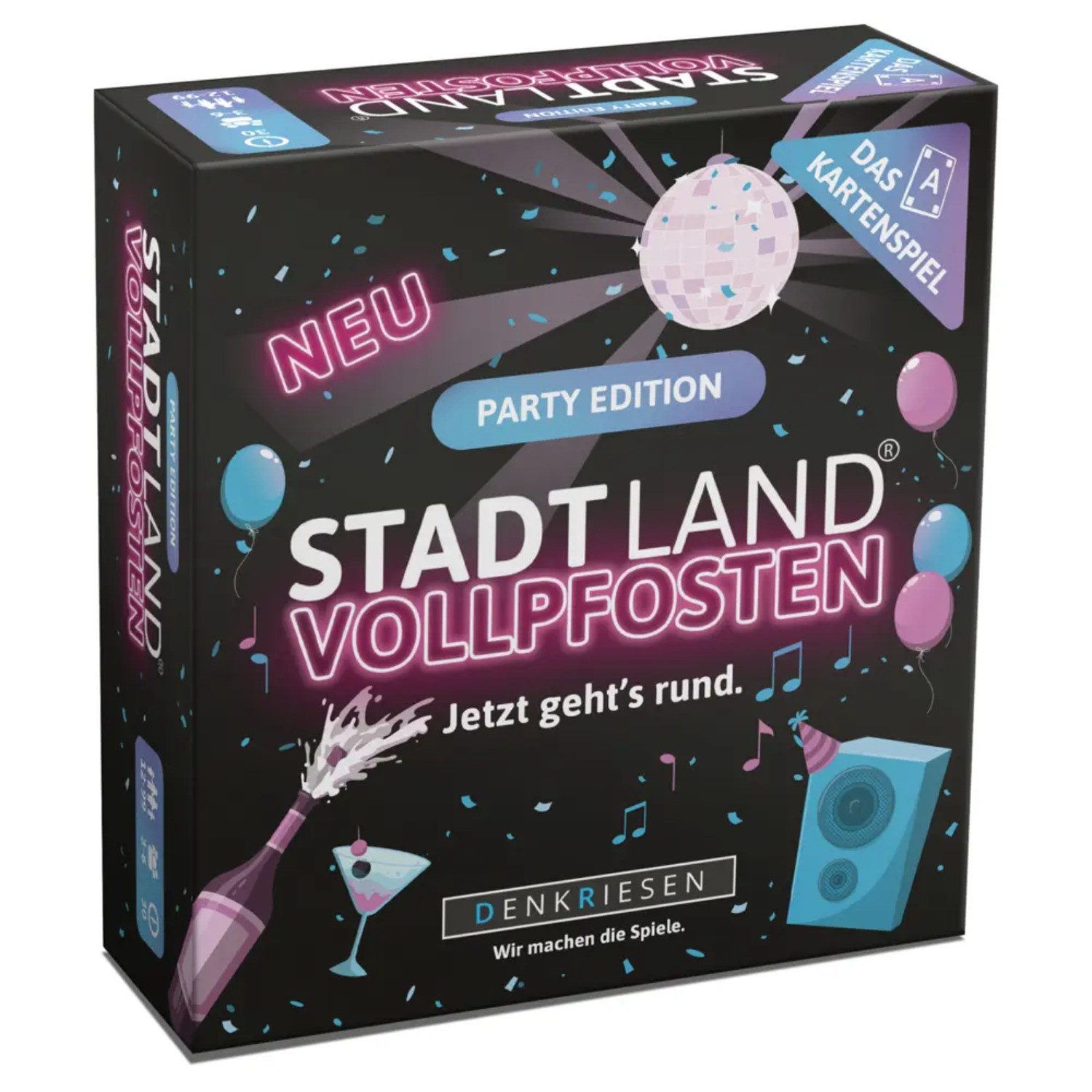 Denkriesen Spiel DENKRIESEN - STADT LAND VOLLPFOSTEN® - Das Kartenspiel - PARTY...