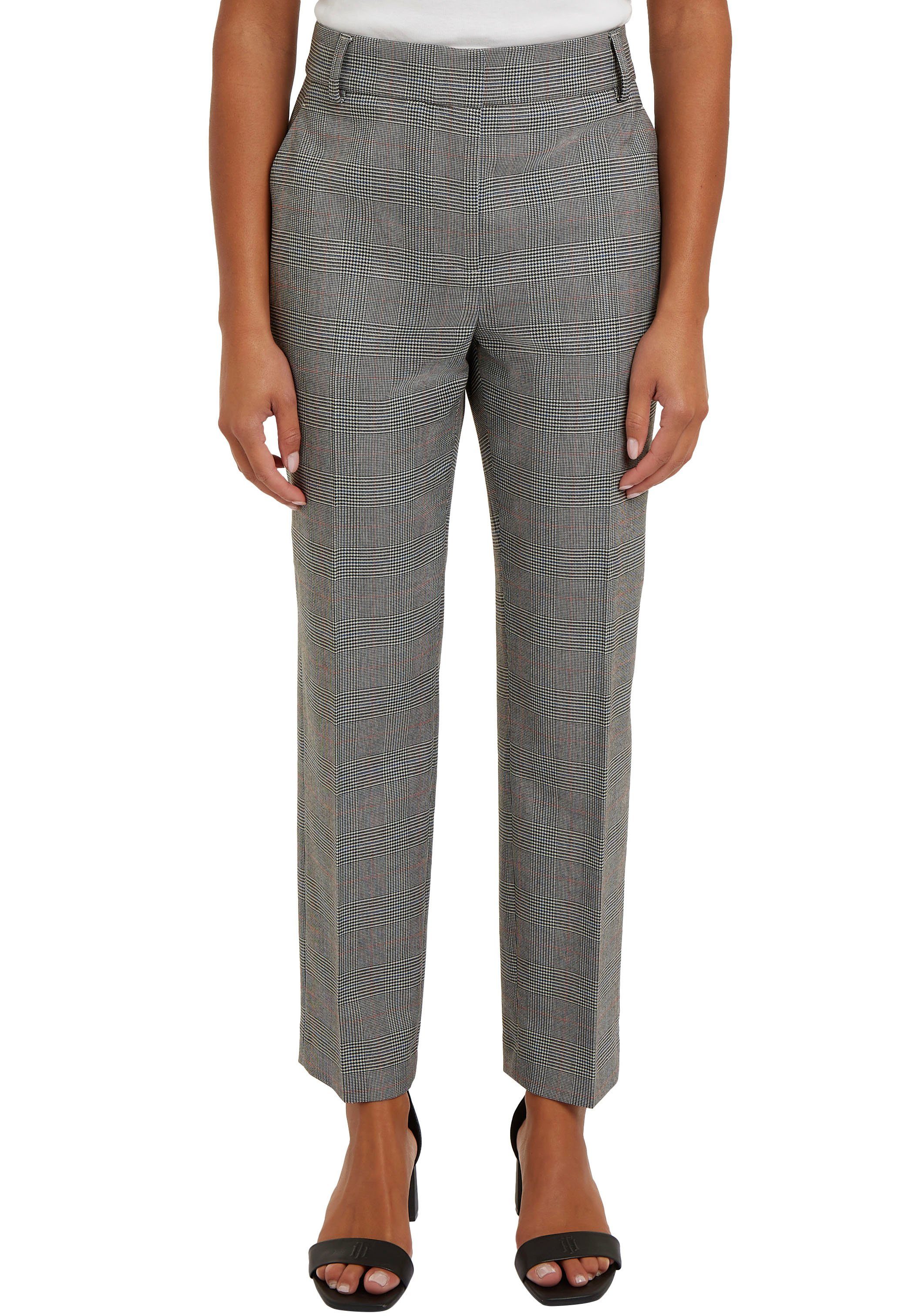 Tommy Hilfiger Webhose POW CHECK SLIM STRAIGHT PANT (Global Serie TH WOMEN) im Karodessin