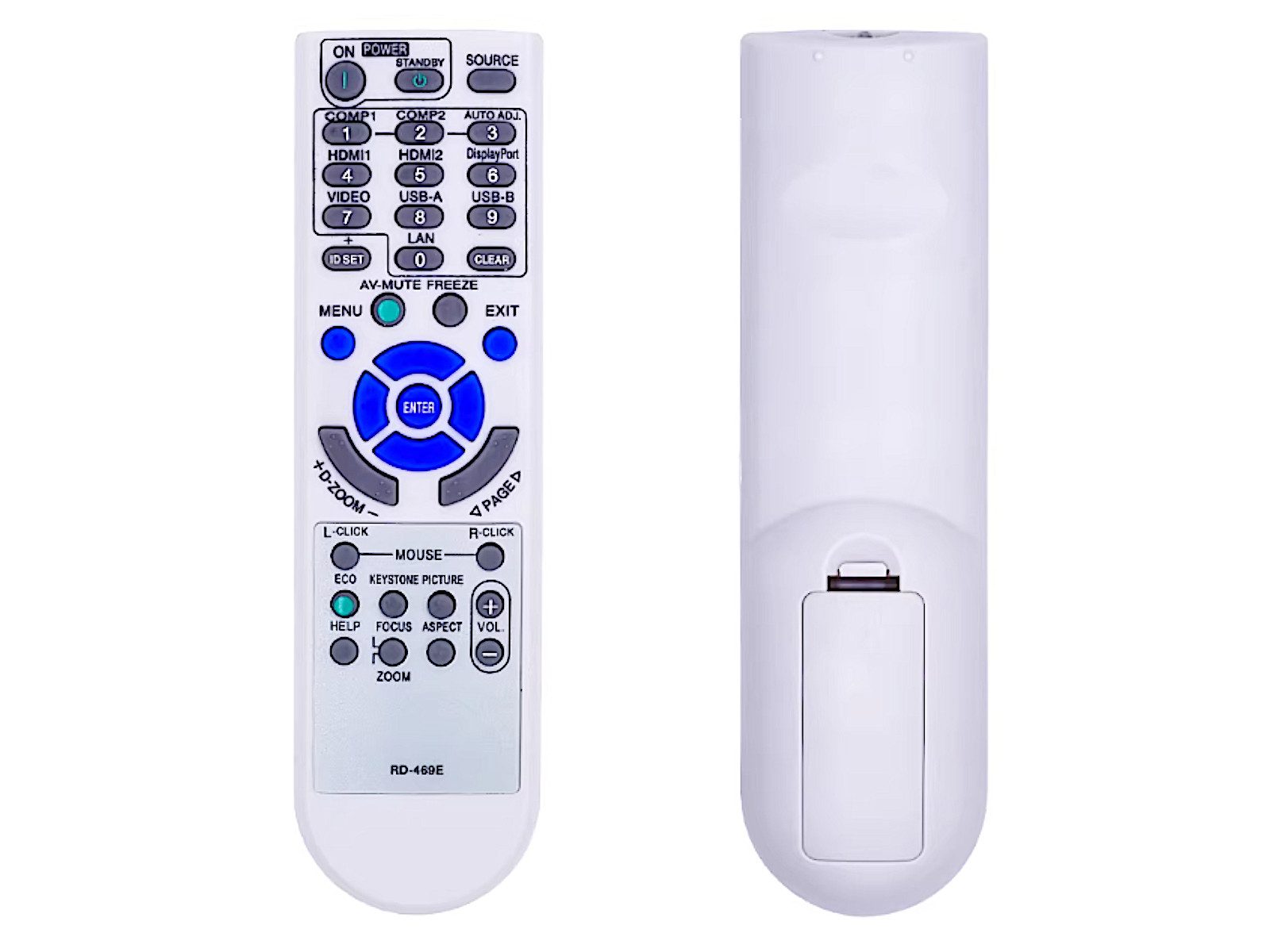 azurano Ersatz für NEC RD-469E Fernbedienung (RD-469E, 7N901053, RMT-PJ36, 7N901051, NEC)