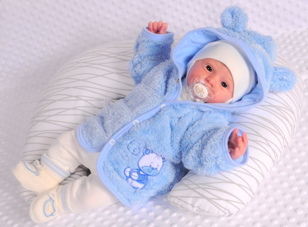 La Bortini Fleecejacke »Babyjacke Baby Jacke 50 56 62 68 74 Übergangsjacke  für Neugeborene und Babys«