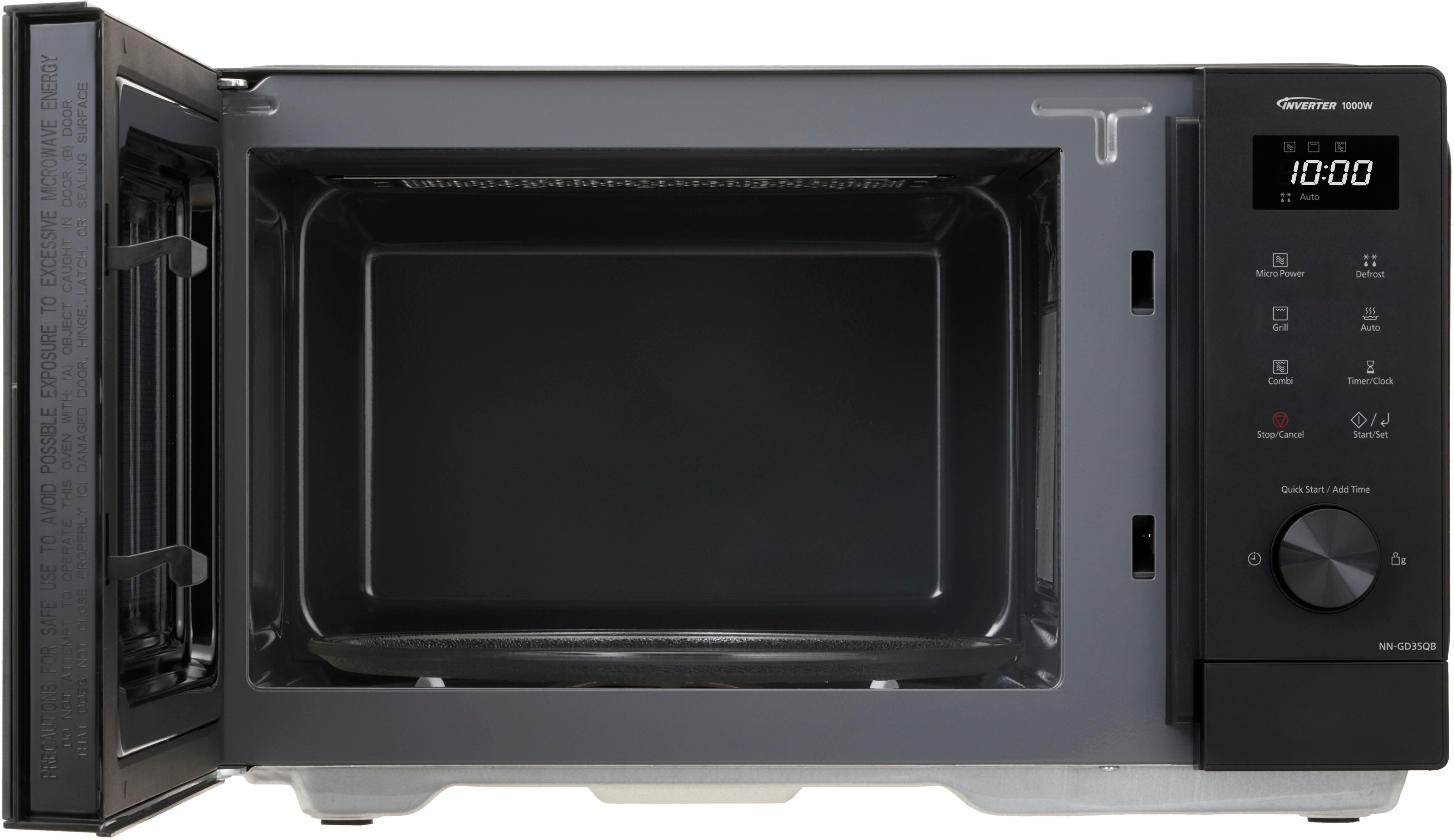 Panasonic Mikrowelle NN-GD35QBEPG mit Grillfunktion, Grill, Mikrowelle, 29 l, Inverter Technologie