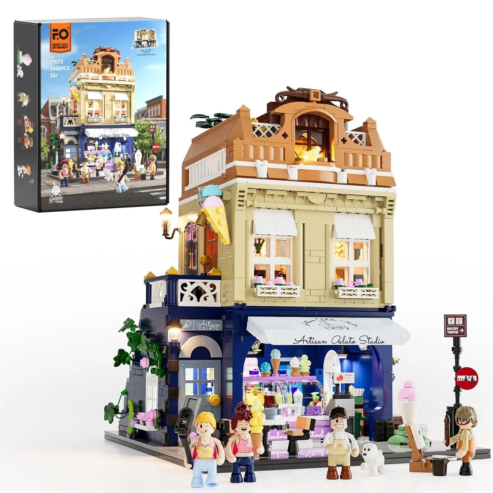 Lumibricks Lumibricks Eisdiele (1948 Teile) Konstruktionsspielsteine