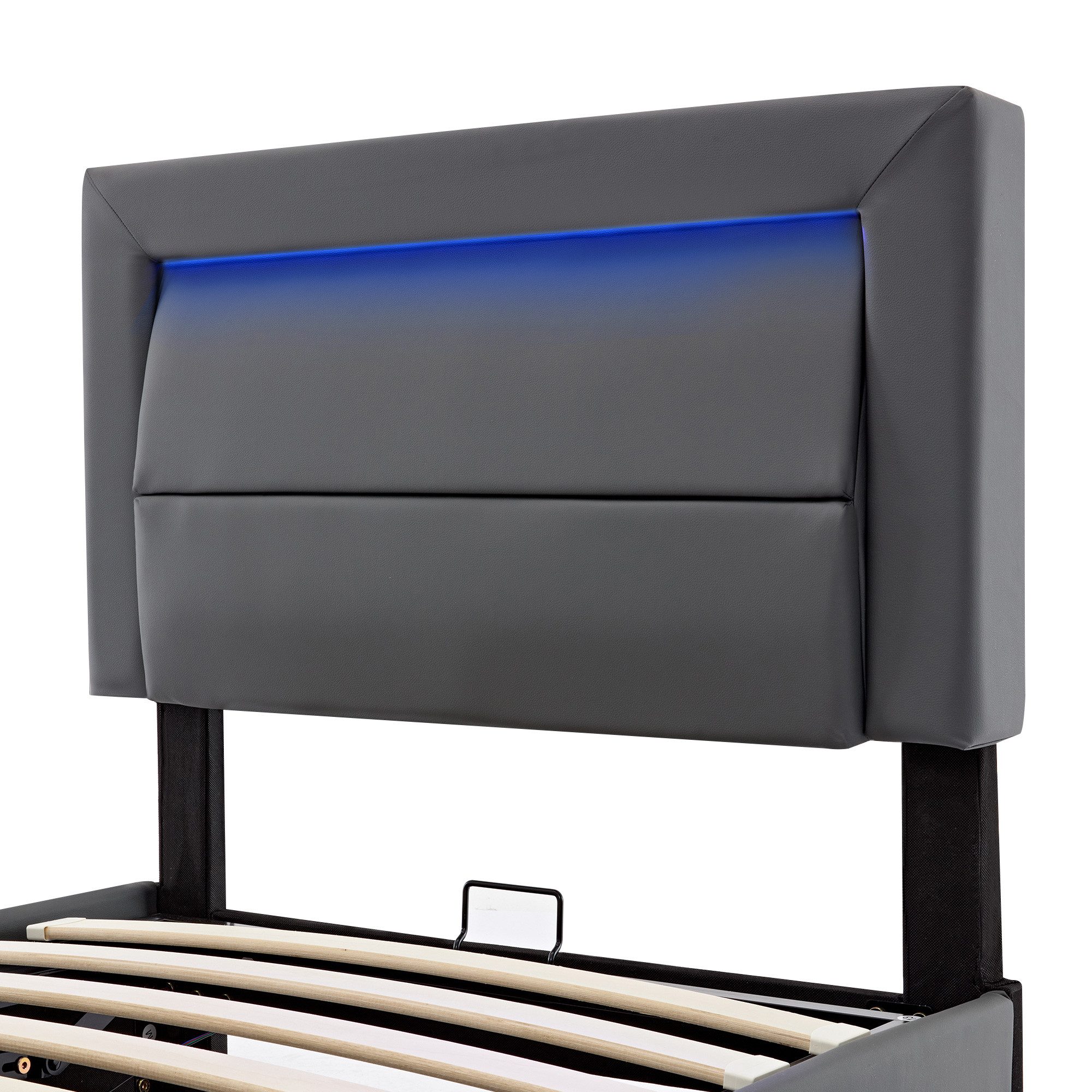 HAUSS SPOLE Polsterbett 90x190cm, mit USB-Anschluss, LED-Beleuchtung und St günstig online kaufen