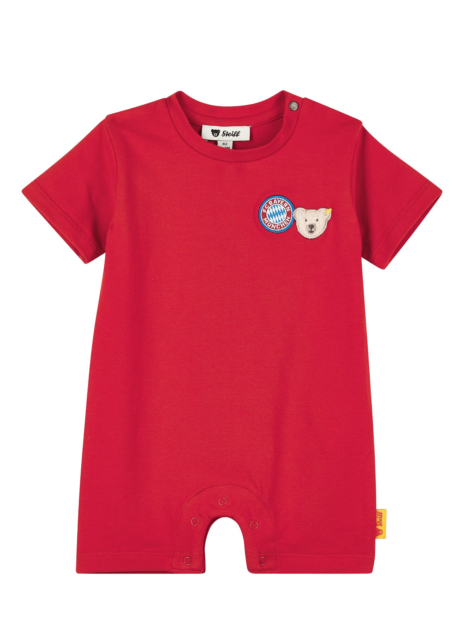 FC Bayern München Body FC Bayern München, Strampler kurzarm, Baby, Rot
