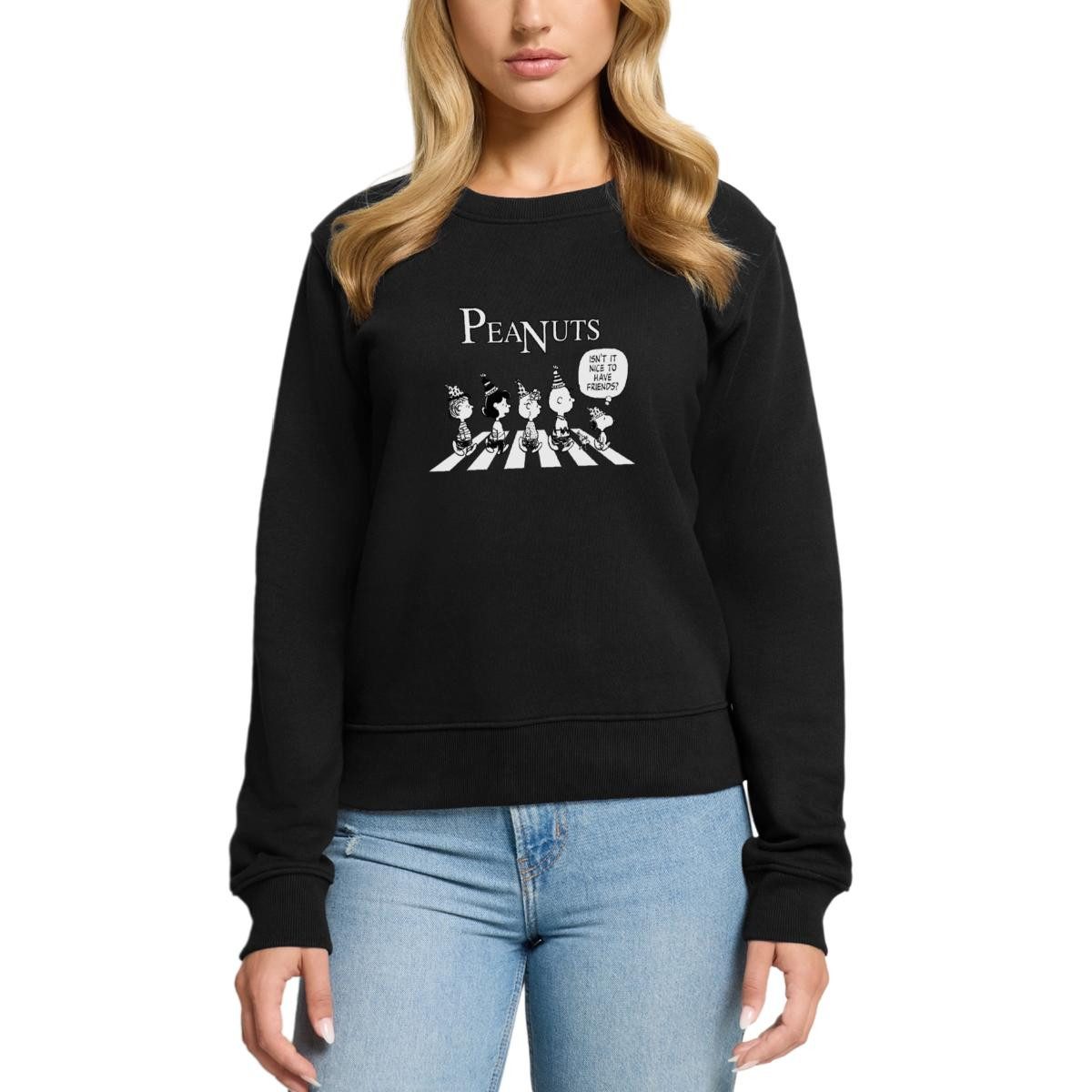 Spreadshirt Sweatshirt Peanuts Snoopy, Charlie, Stella & Lucy Geburtstag Damen Premium Pullov (1-tlg)