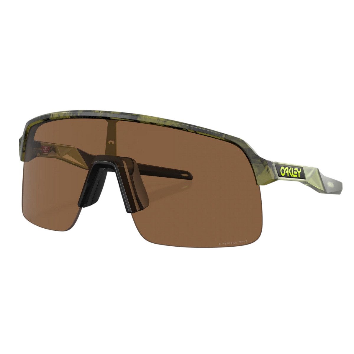Oakley Sonnenbrille Sutro Lite (Glasfarbe: Prizm bronze) fern swirl grün matt - 1 Brille