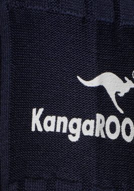 KangaROOS V-Ausschnitt-Pullover in breit geripptem Feinstrick