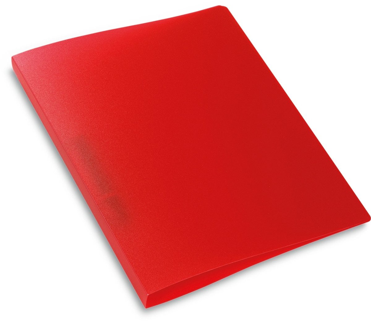 Präsentationsordner Ringbuch A4 2 Ringe 25mm transluzent rot