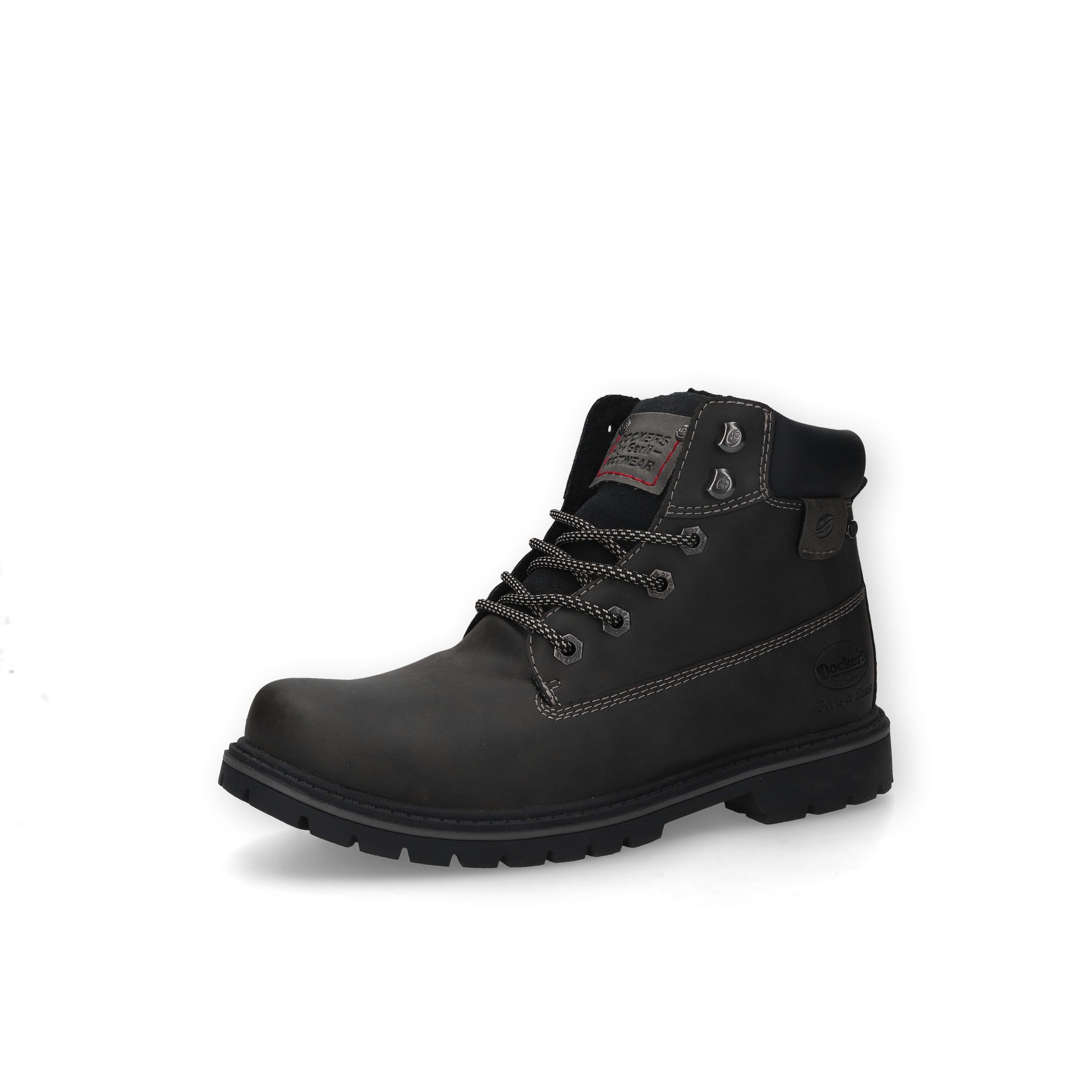 Dockers by Gerli Schnürboots Workerboots, Schnürstiefelette mit Schaftrandpolsterung