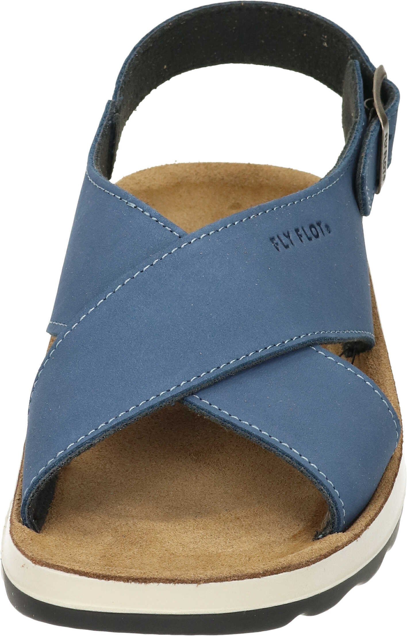 blau Fly aus Sandaletten Sandalette Flot Nubukleder