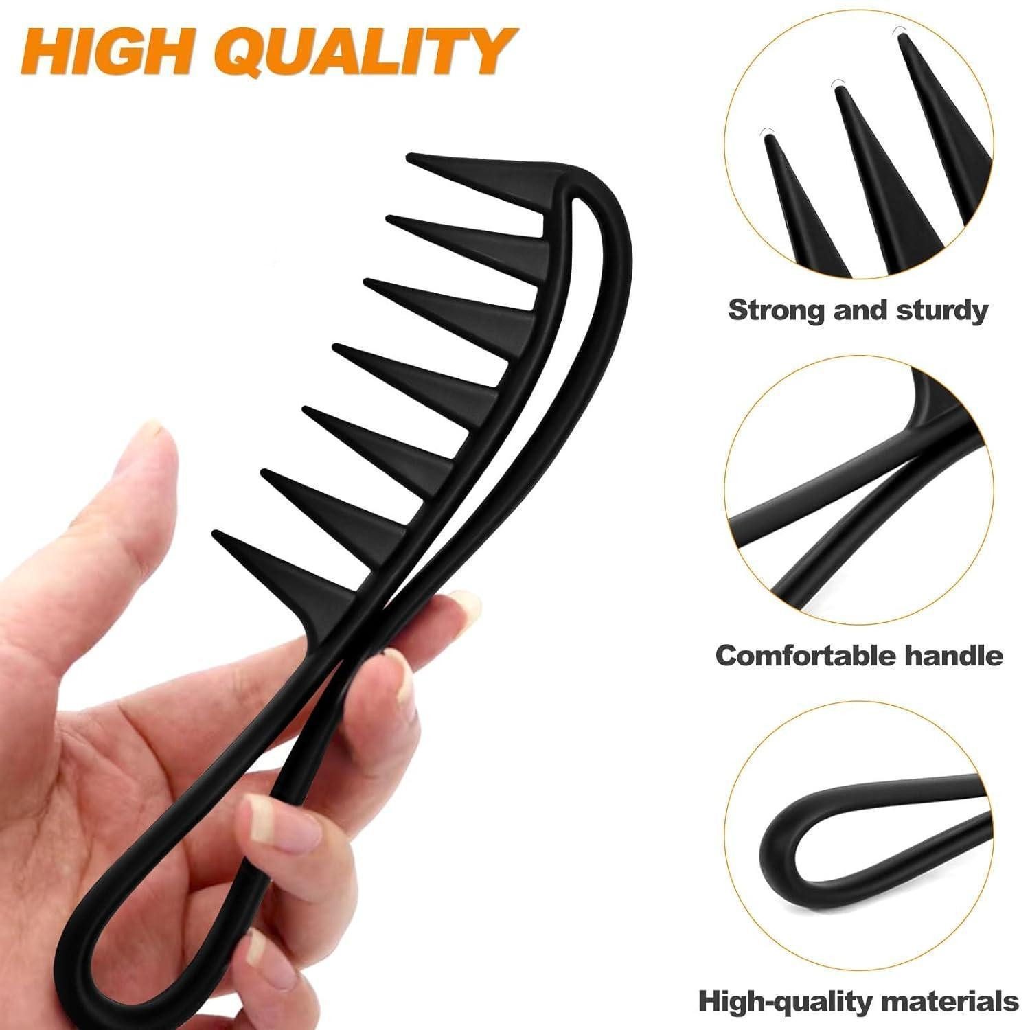 LuxusKollektion Lockenkamm Lockenkamm Wide Tooth Comb Afro Kamm für Lockiges Haar
