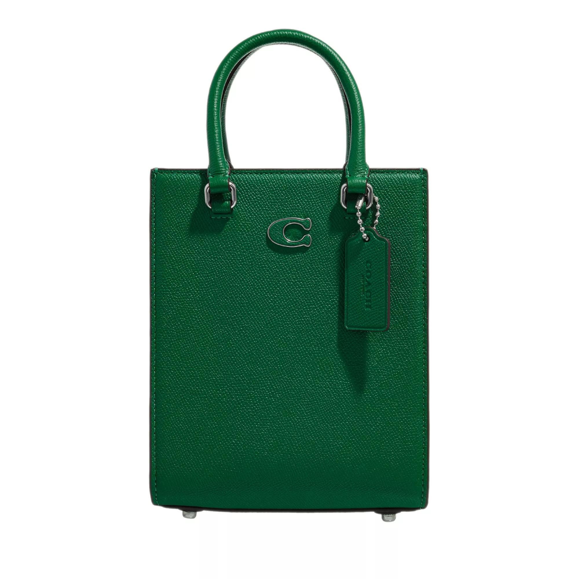 COACH Messenger Bag green (1tlg), Material Leder,Textil,Leder,Textil