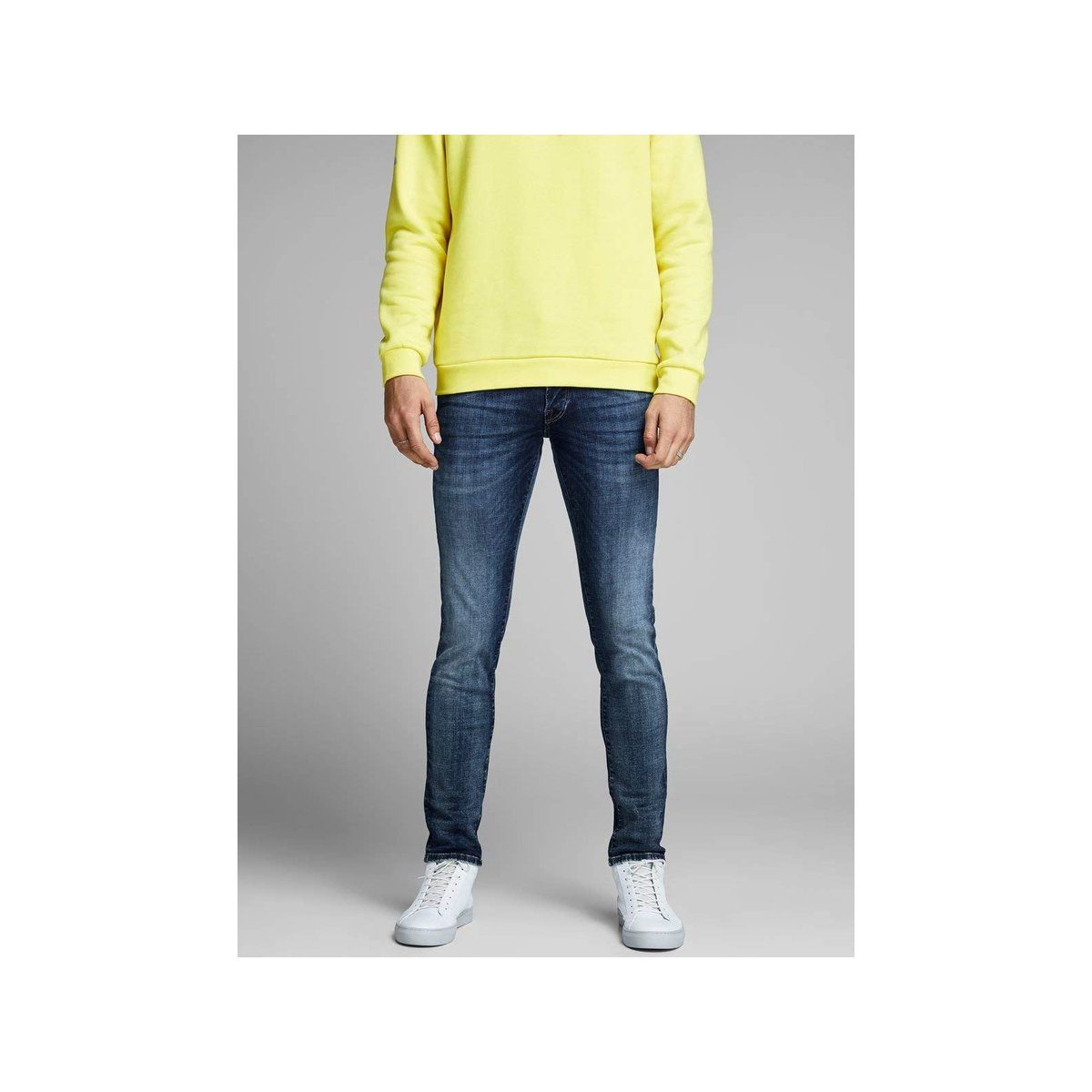 Jack (1-tlg) & Jones blau 5-Pocket-Jeans