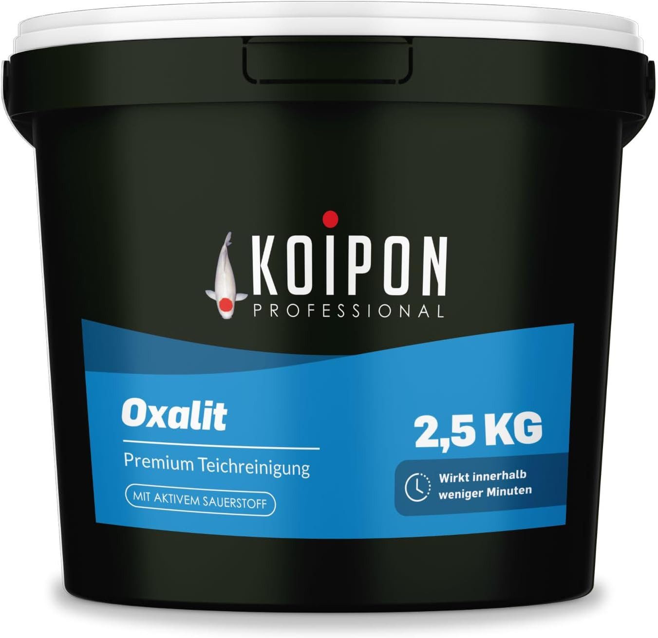 KOIPON Teichpflege KOIPON Oxalit Teichschlammentferner gegen Laub & Ablagerungen, Teichschlammentferner, Sauerstoff, Sofortwirkung, Made in Germany