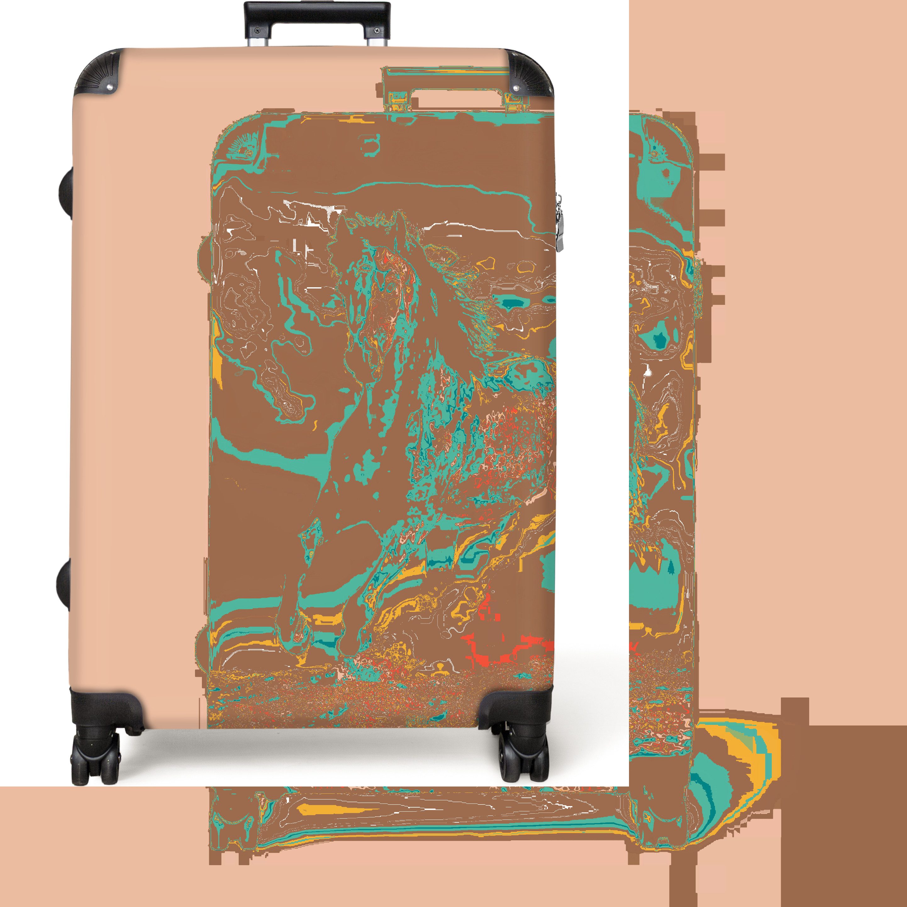 NoBoringSuitcases.com© Hartschalen-Trolley Zitate - Blumen - günstig online kaufen