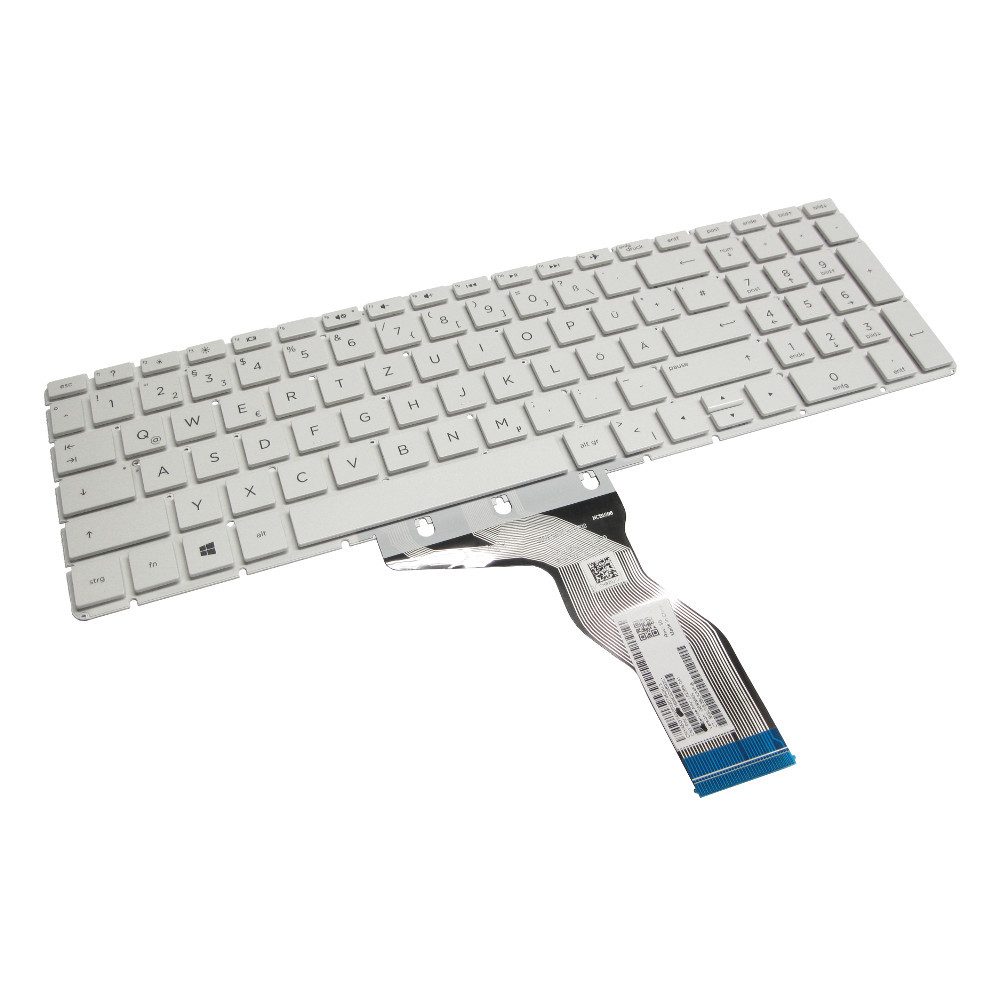 Trade-Shop Ersatz passend für HP 9Z.NE1PQ.E0G NSK-XDEPQ PK132043E00 Tastatur (Tastenbelegung: Deutsch, QWERTZ / Farbe: Weiß)