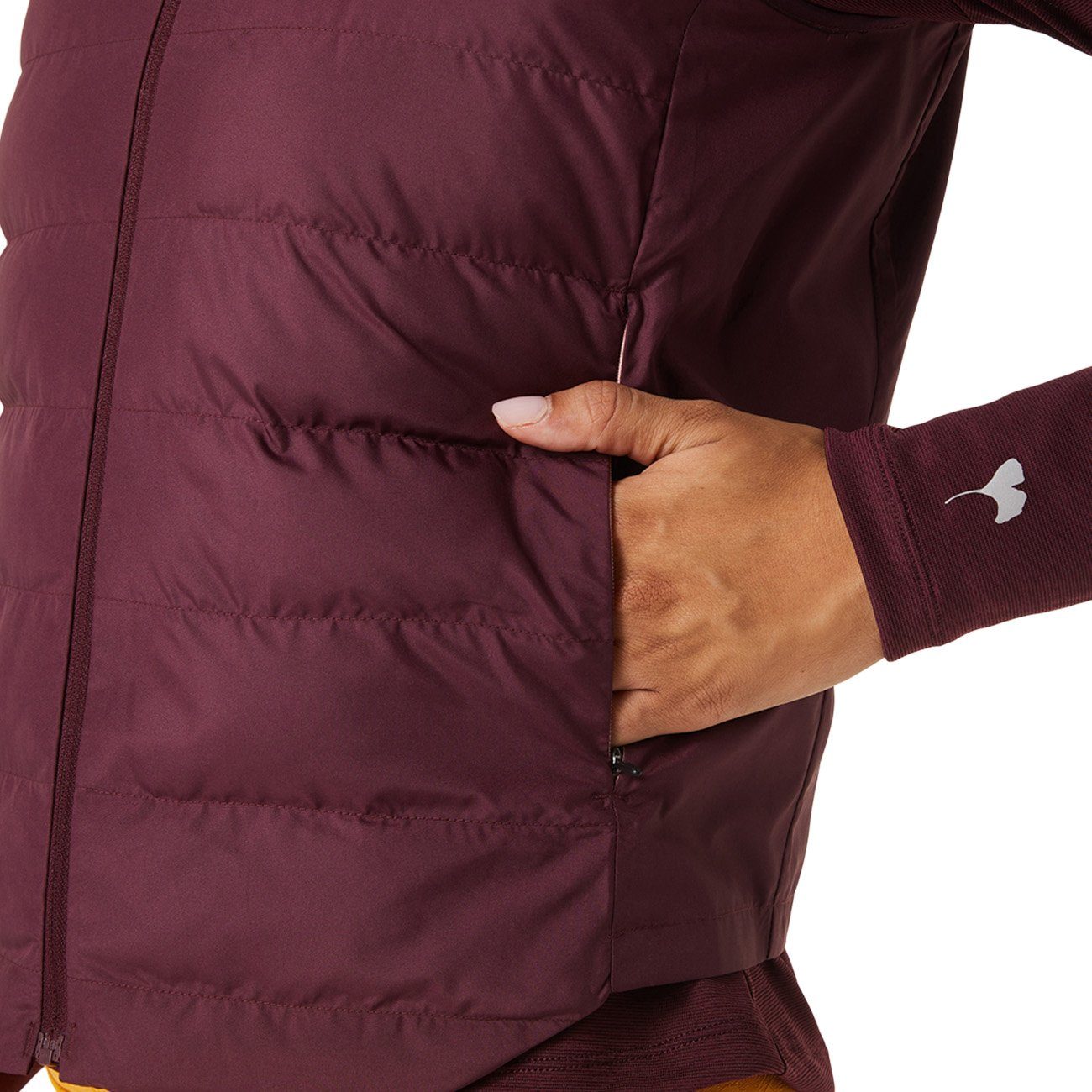 Asics Funktionsjacke Asics Runkoyo Padded Vest Damen Deep Mars