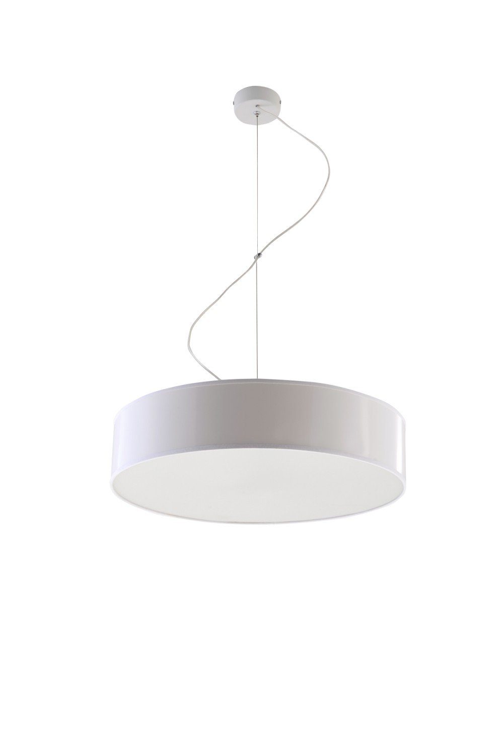 ATISS, Hängelampe Pendelleuchte Weiß Esszimmer modern Lampe Leuchtmittel, Zylinder Küchenleuchte ohne Licht-Erlebnisse
