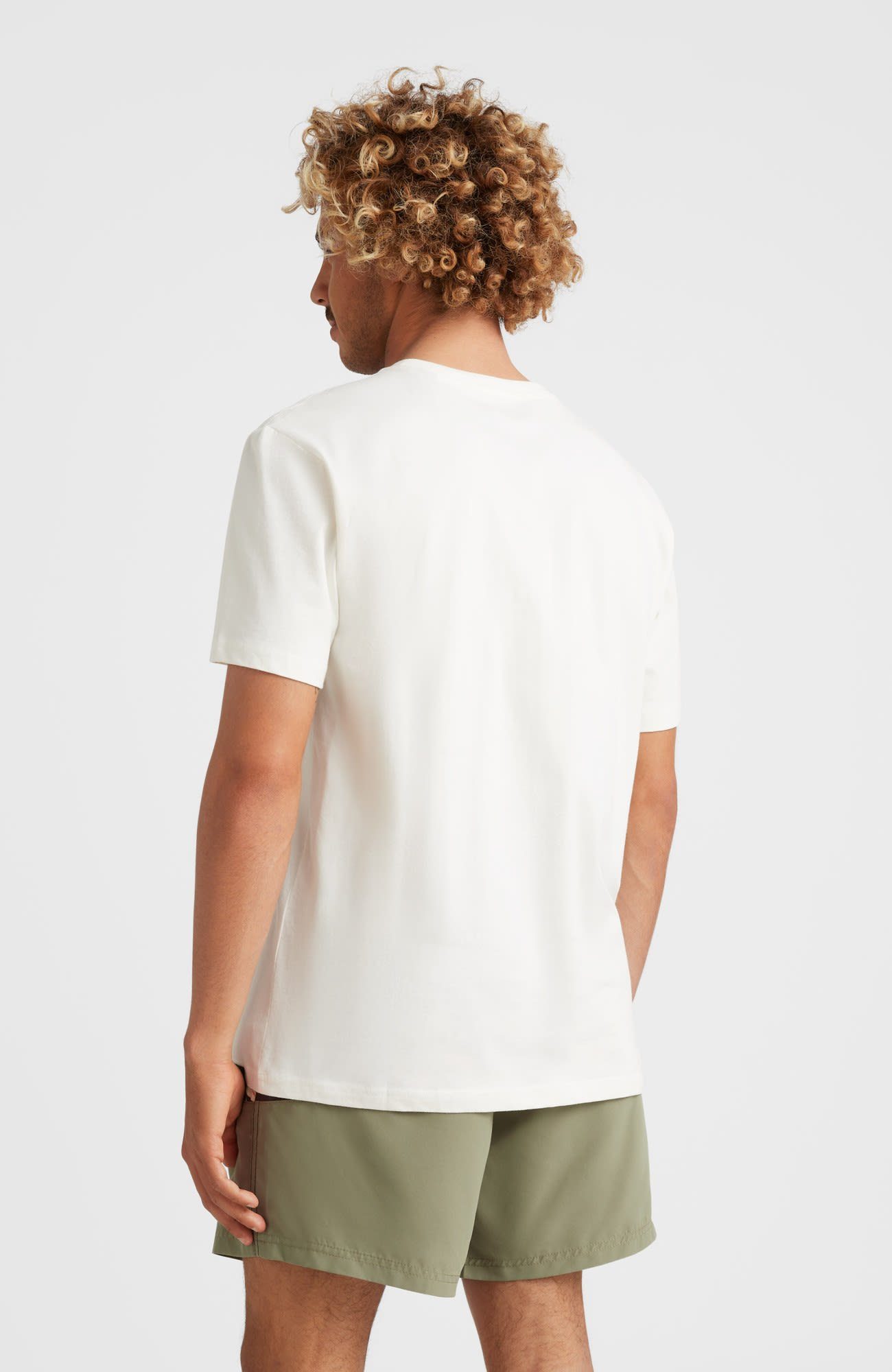 O'Neill T-Shirt T-shirt Oneill White Herren Kurzarm-Shirt Mykhe M Snow