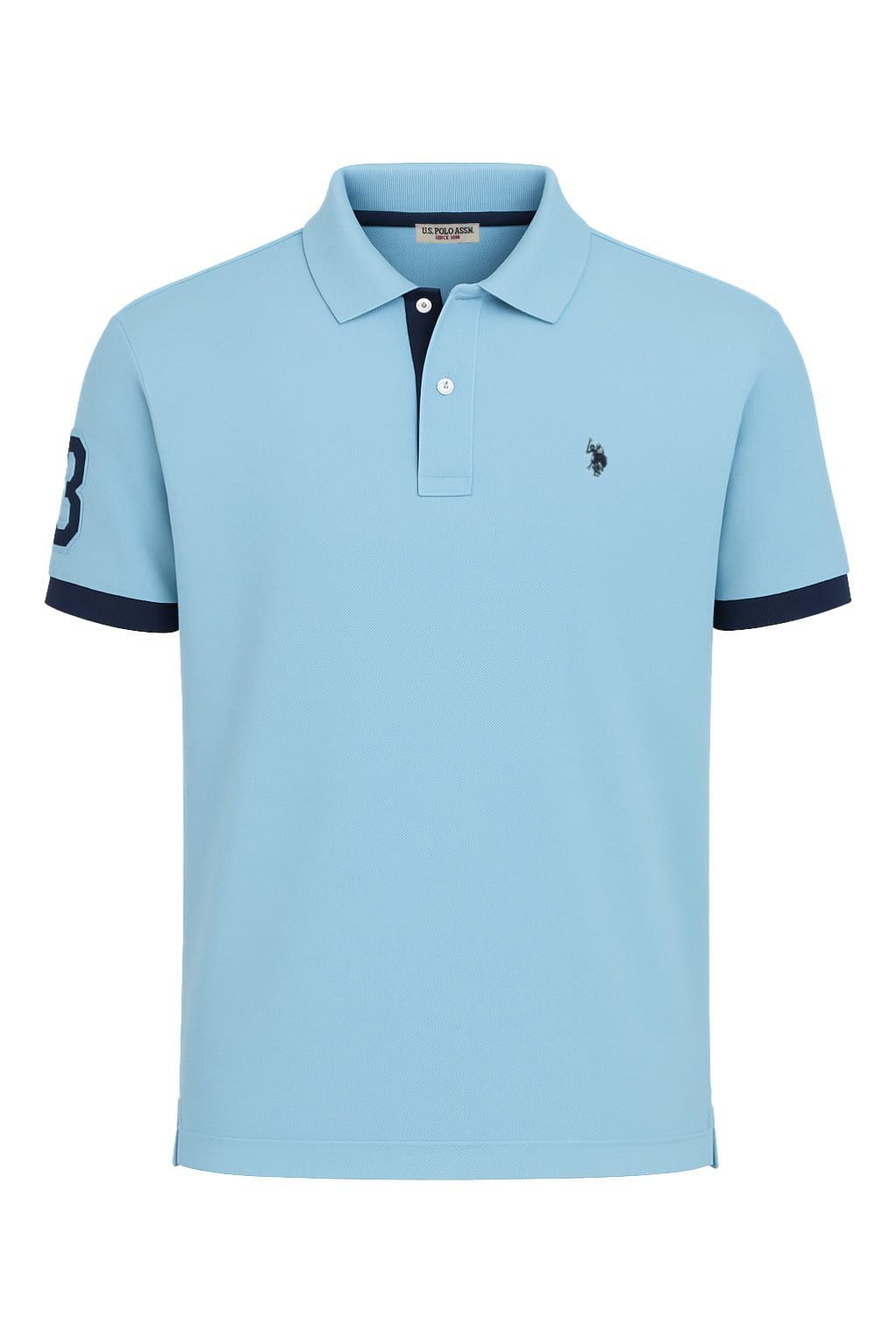 Poloshirt US16927 (100% Baumwolle) hellblau Herren