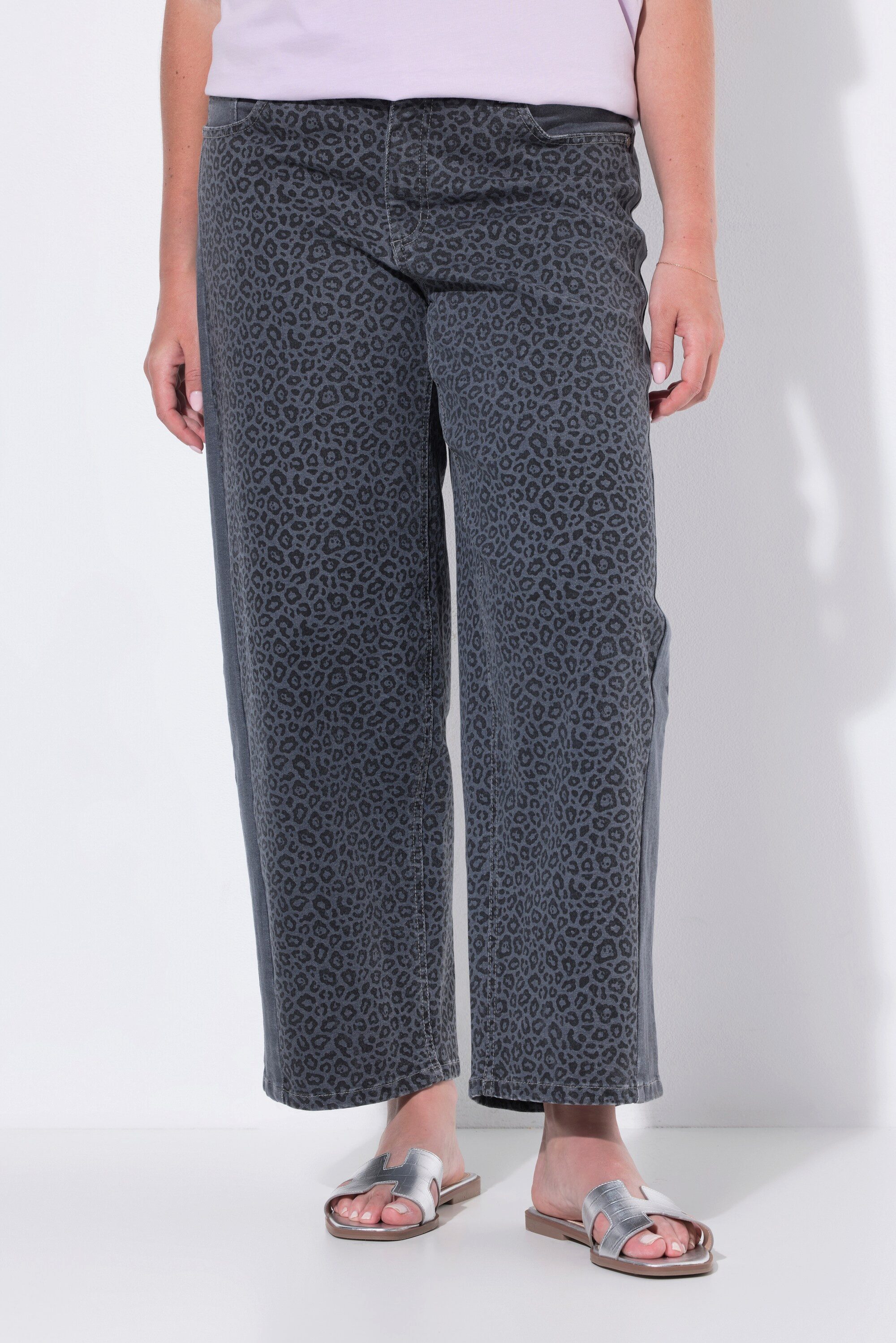 Angel of Style Regular-fit-Jeans Barrel-Jeans Barrel-Fit Leo-Patchoptik 5-Pocket