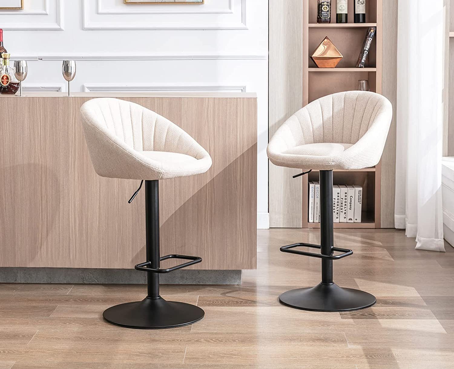 WAHSON OFFICE CHAIRS Barhocker höhenverstellbar drehbar Barstuhl aus Handtu günstig online kaufen