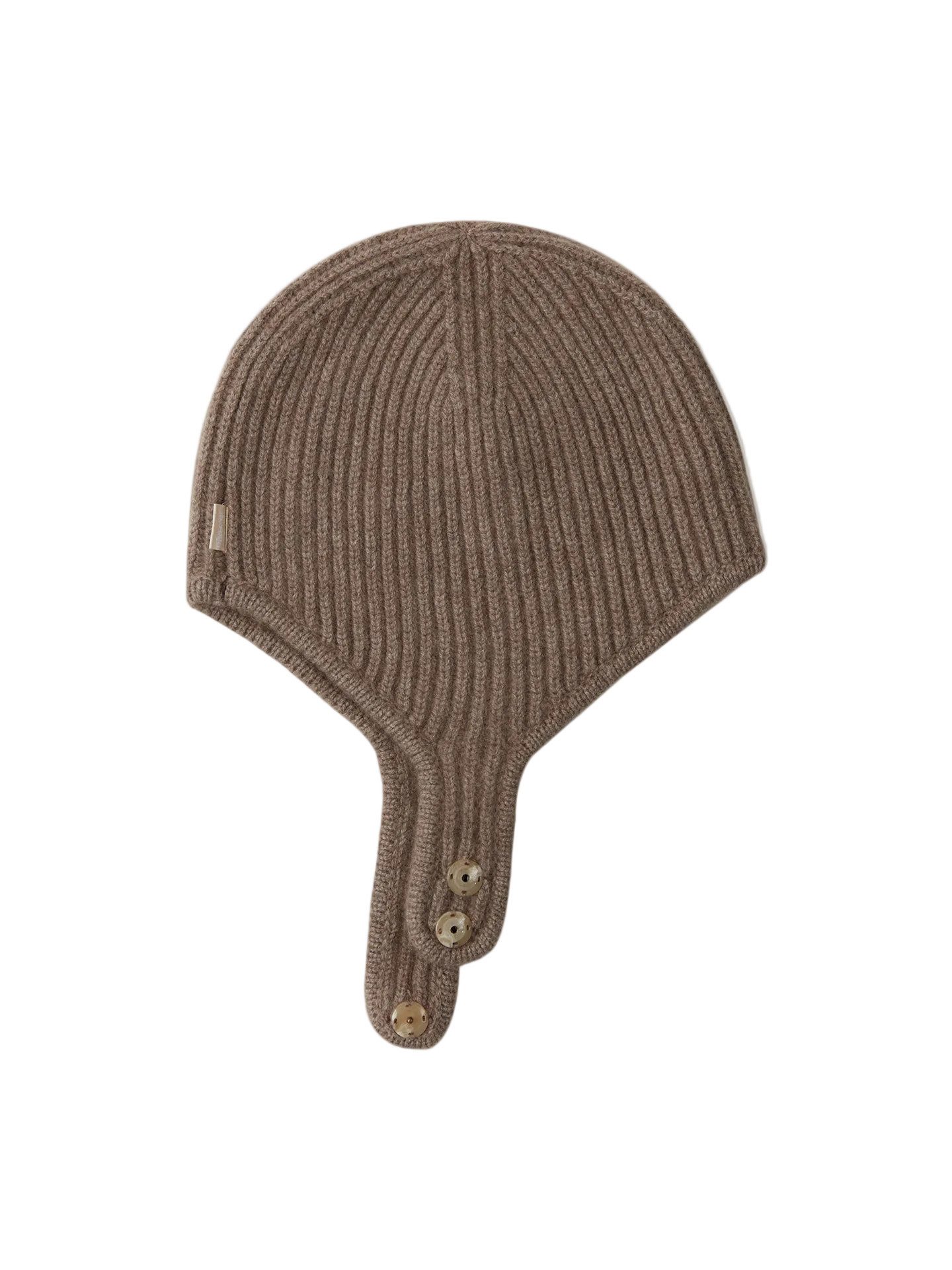 GOBI Cashmere Beanie Gestrickte Kaschmir Aviator-Mütze