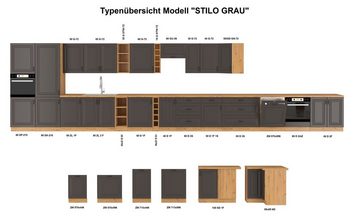 Küchen-Preisbombe Hängeschrank 60 cm Küche Stilo Grau Eiche Artisan Küchenzeile Einbauküche Landhaus