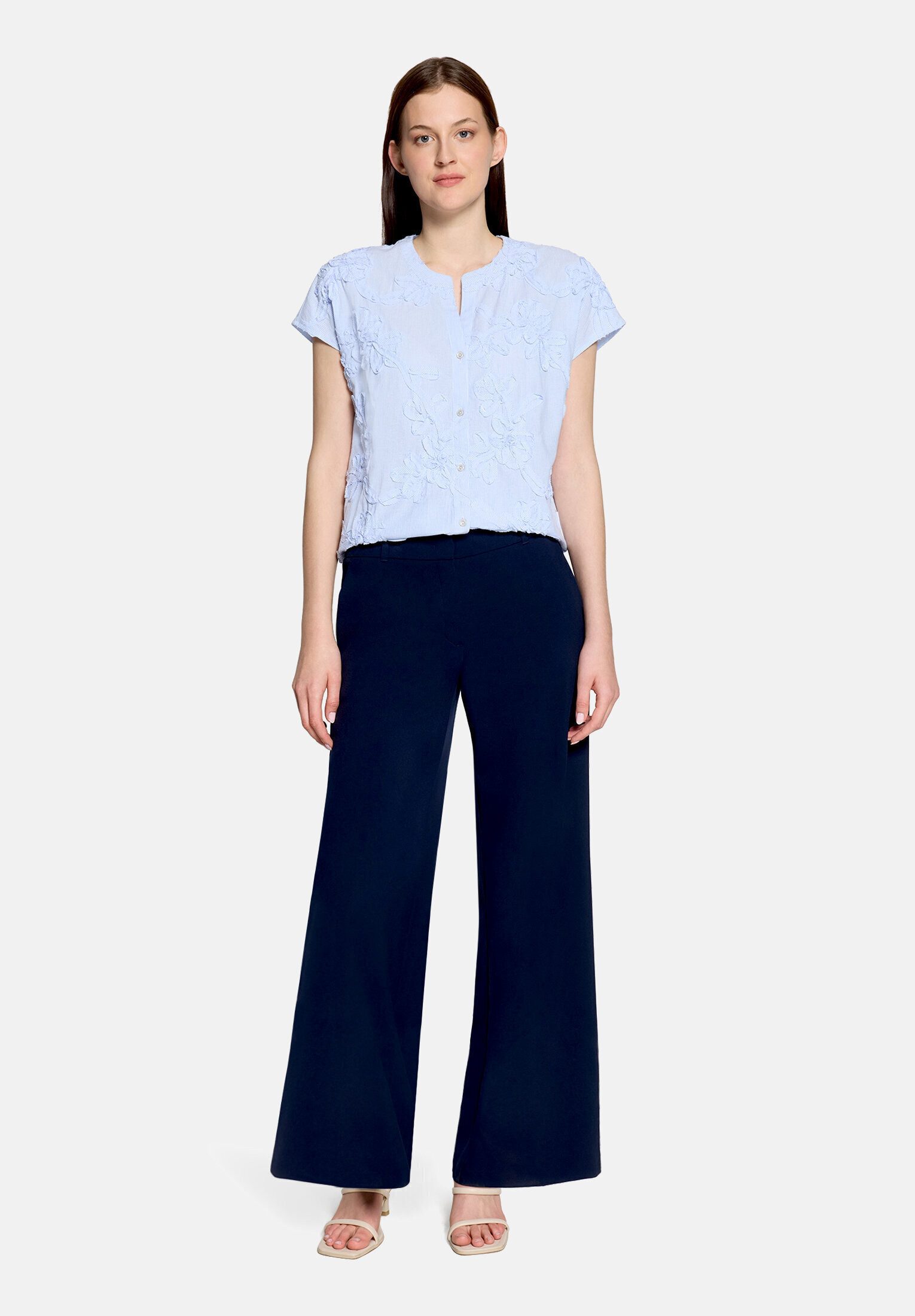 Betty&Co Hemdbluse Damen mit Stickerei